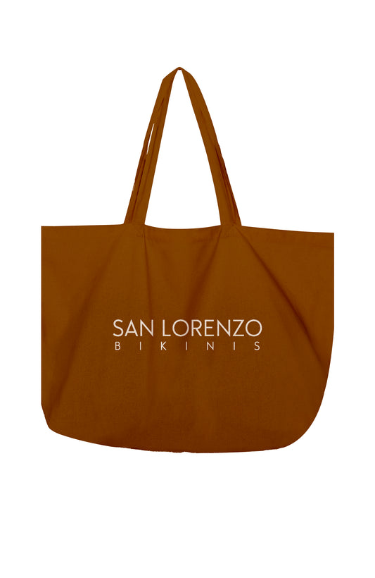Tote Bag Beige Taupe By San Lorenzo Bikinis