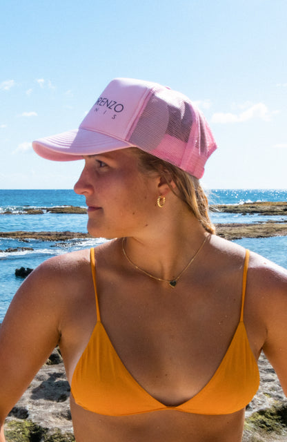 San Lorenzo Bikinis Trucker Hat Pink