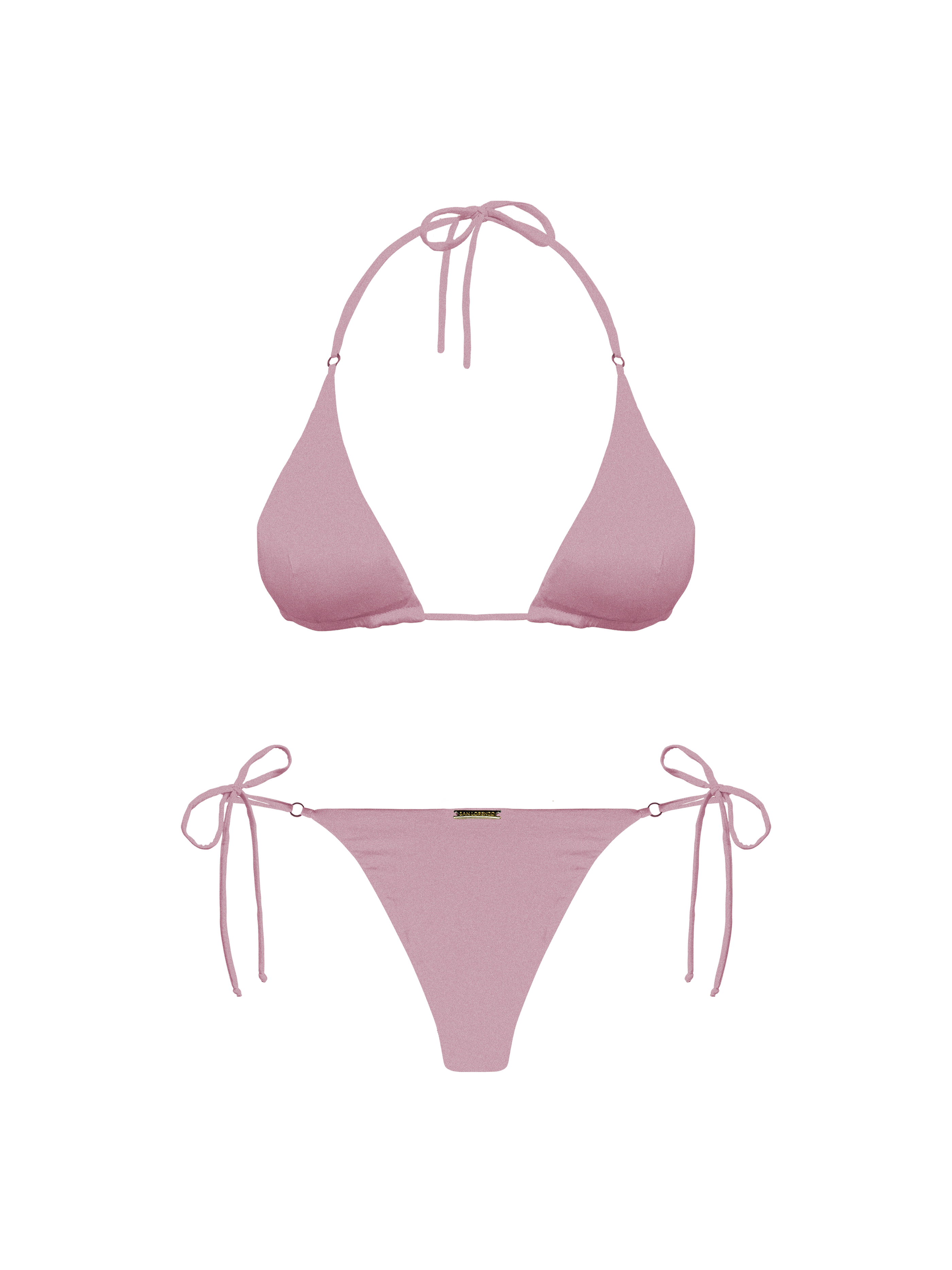 Maréa Rosé Tide Hoop Ring Triangle Bikini Top