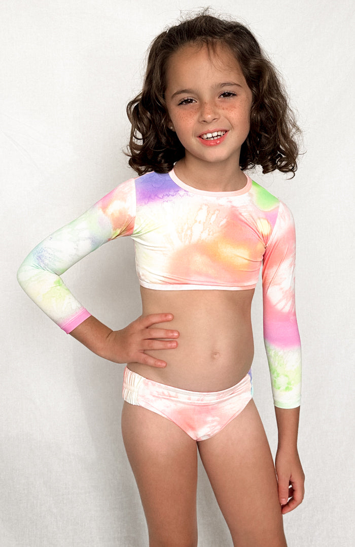 Keiki Paradiso Rainbow Long Sleeve Cropped Top – San Lorenzo Bikinis