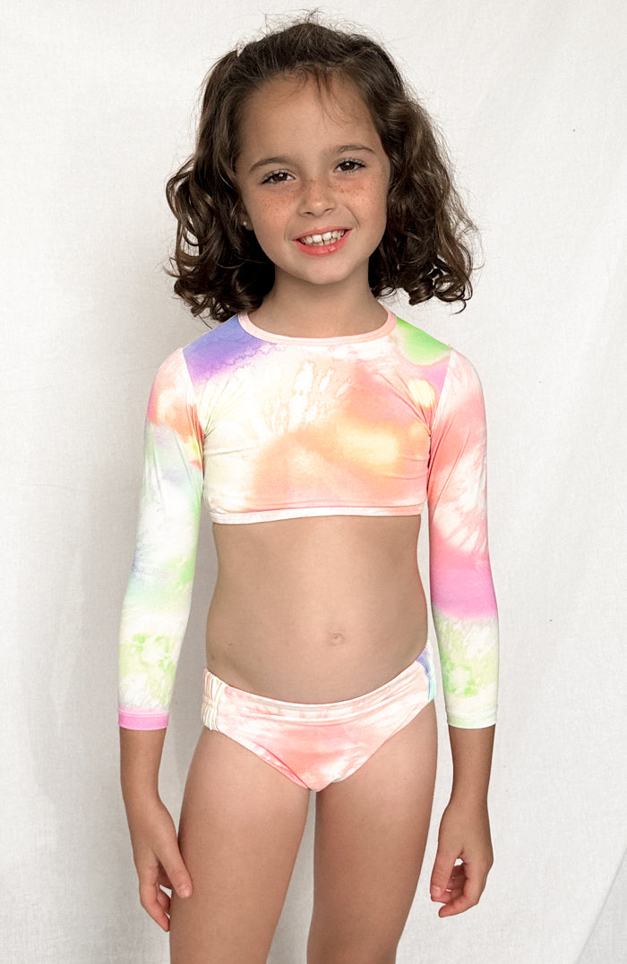Keiki Paradiso Rainbow Long Sleeve Cropped Top – San Lorenzo Bikinis