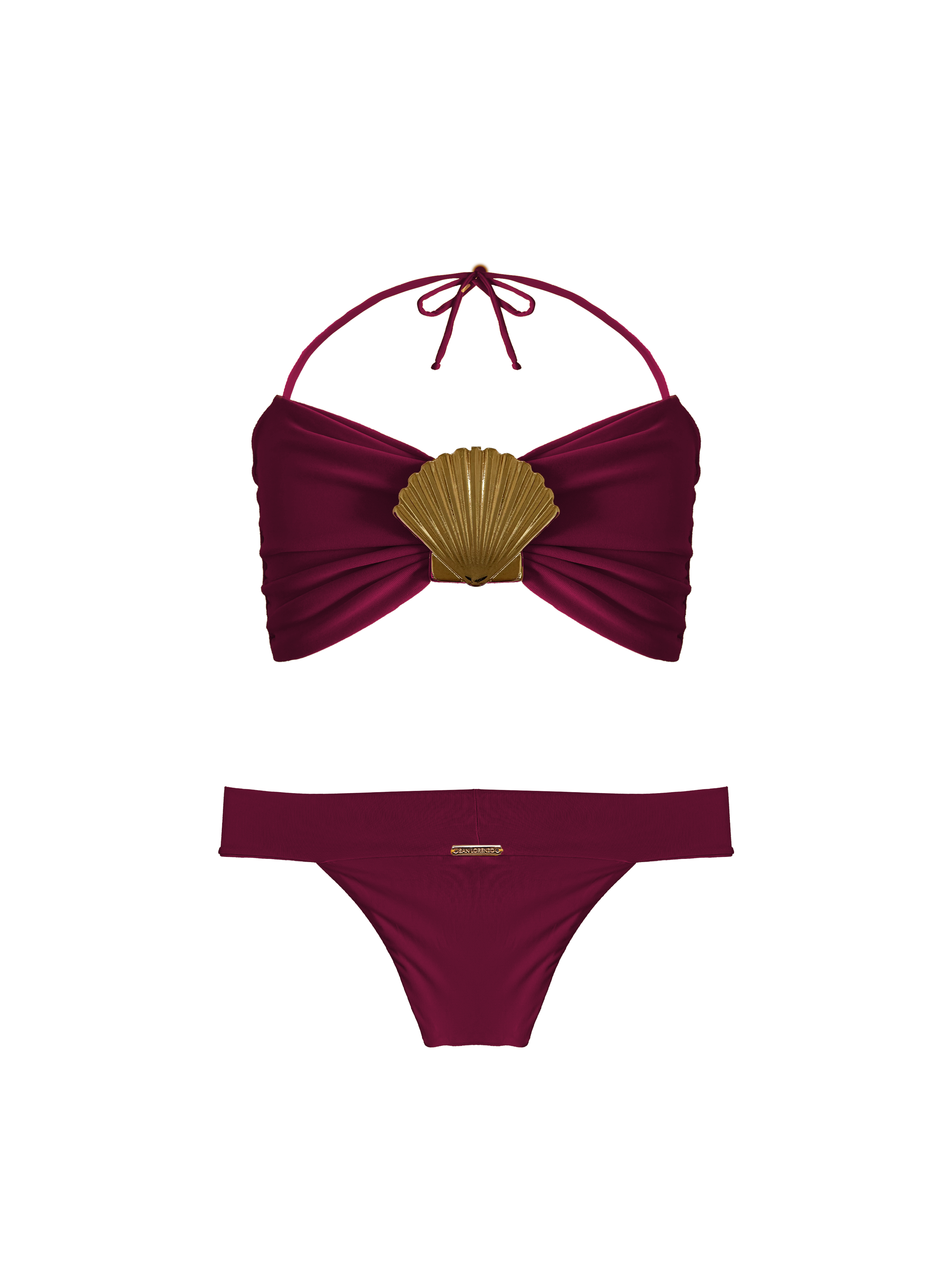 Keiki Kaia Mahogany Belt Bikini Bottom