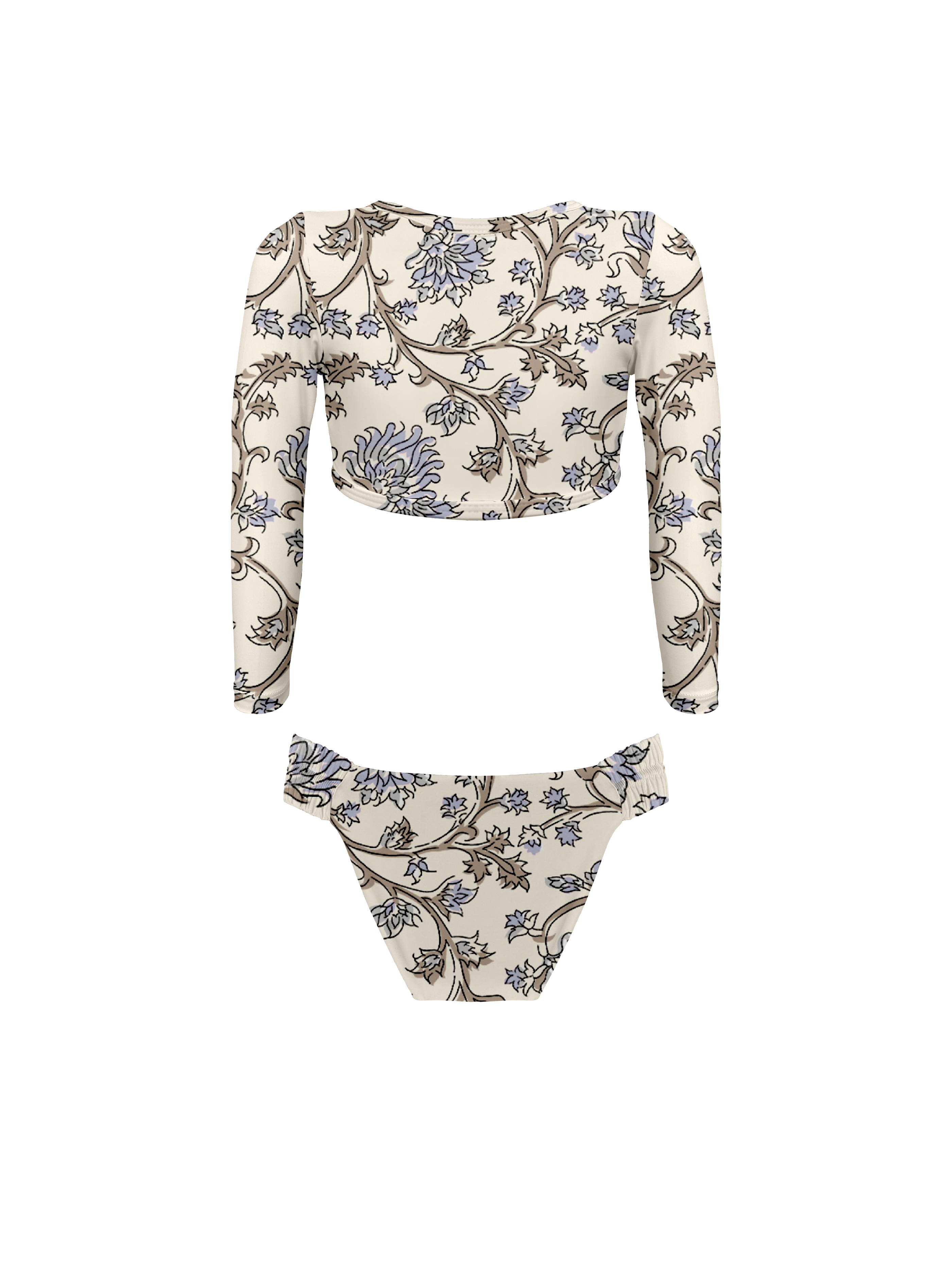 Keiki L'Amour Chantilly Lace Long Sleeve Cropped Top