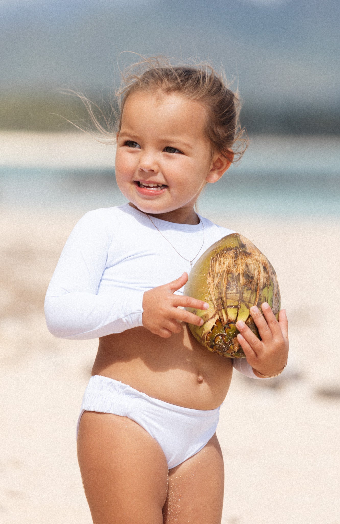 Keiki Paradiso Angel Long Sleeve Cropped Top