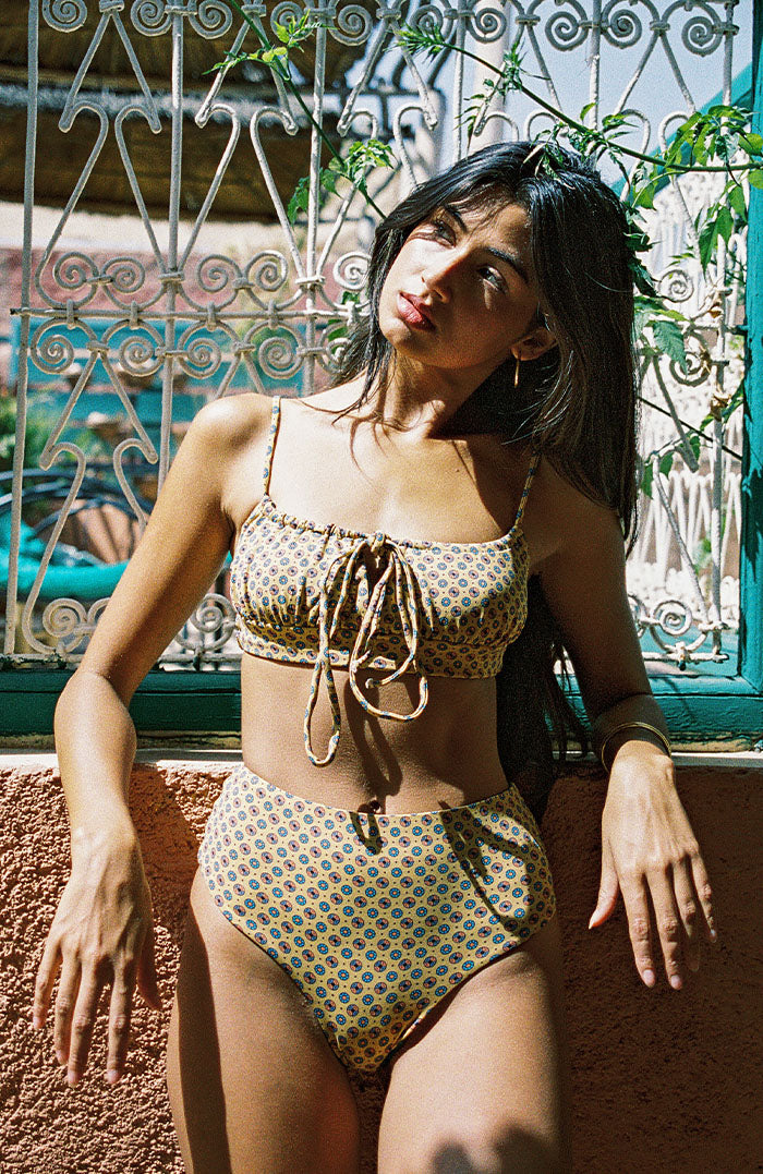 Marrakesh Sahara Dune High Waist Brief Bikini Bottom