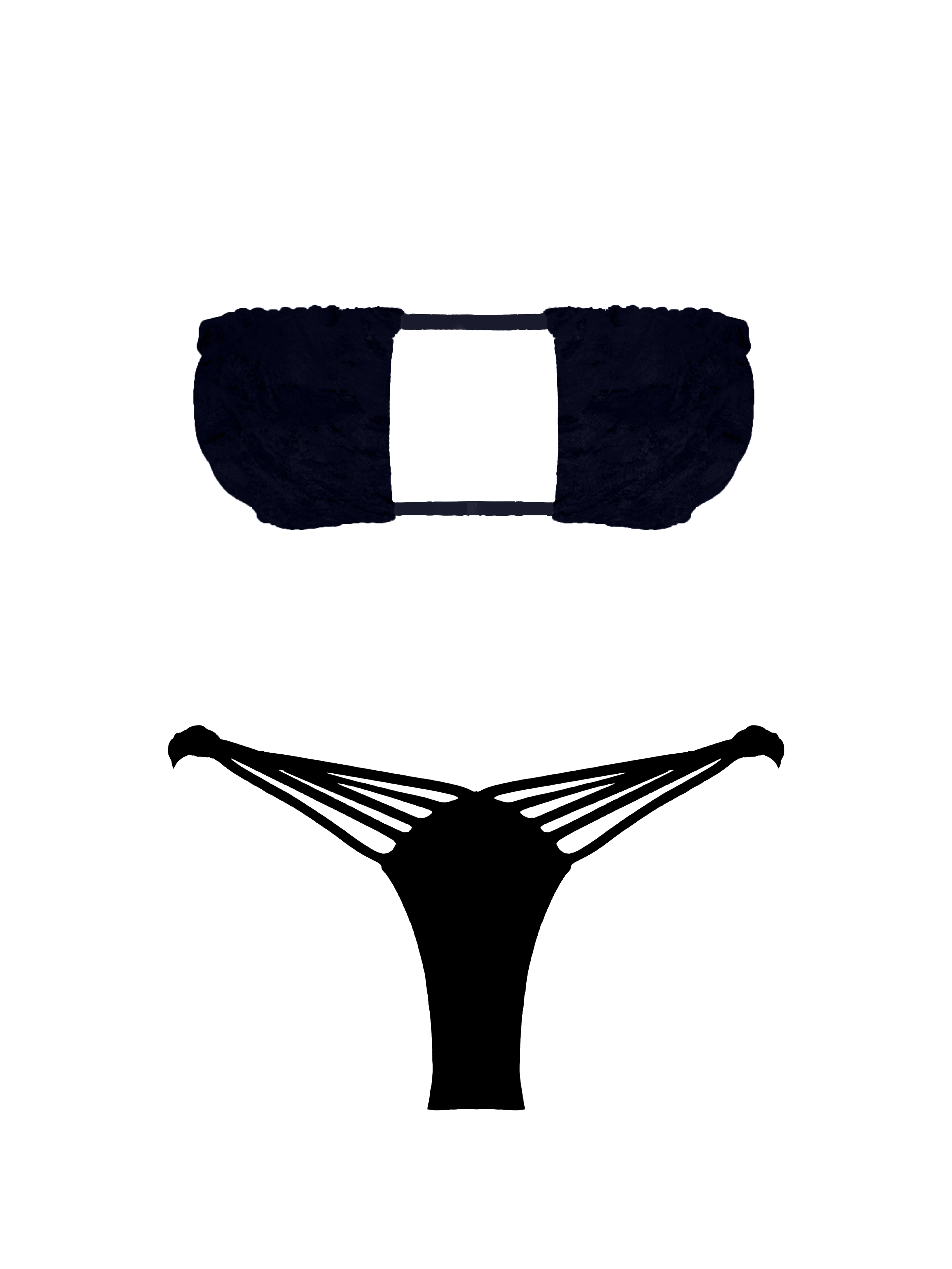 Prisma Midnight Eclipse V-Knot Bikini Bottom
