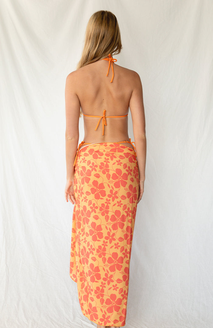 Hibiscus Orange Sarong – San Lorenzo Bikinis