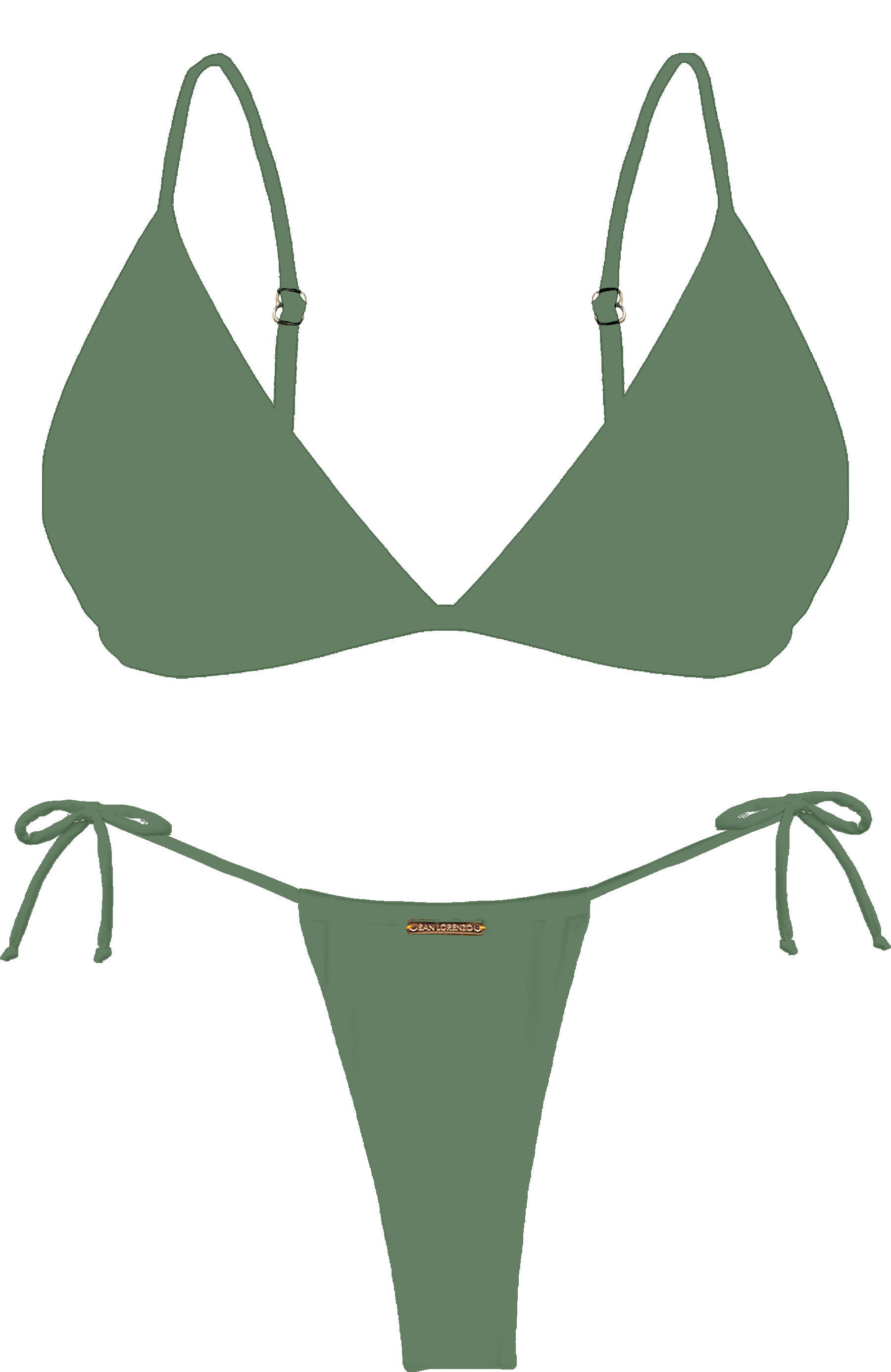 L'Amour Moss Bra Halter Bikini Top