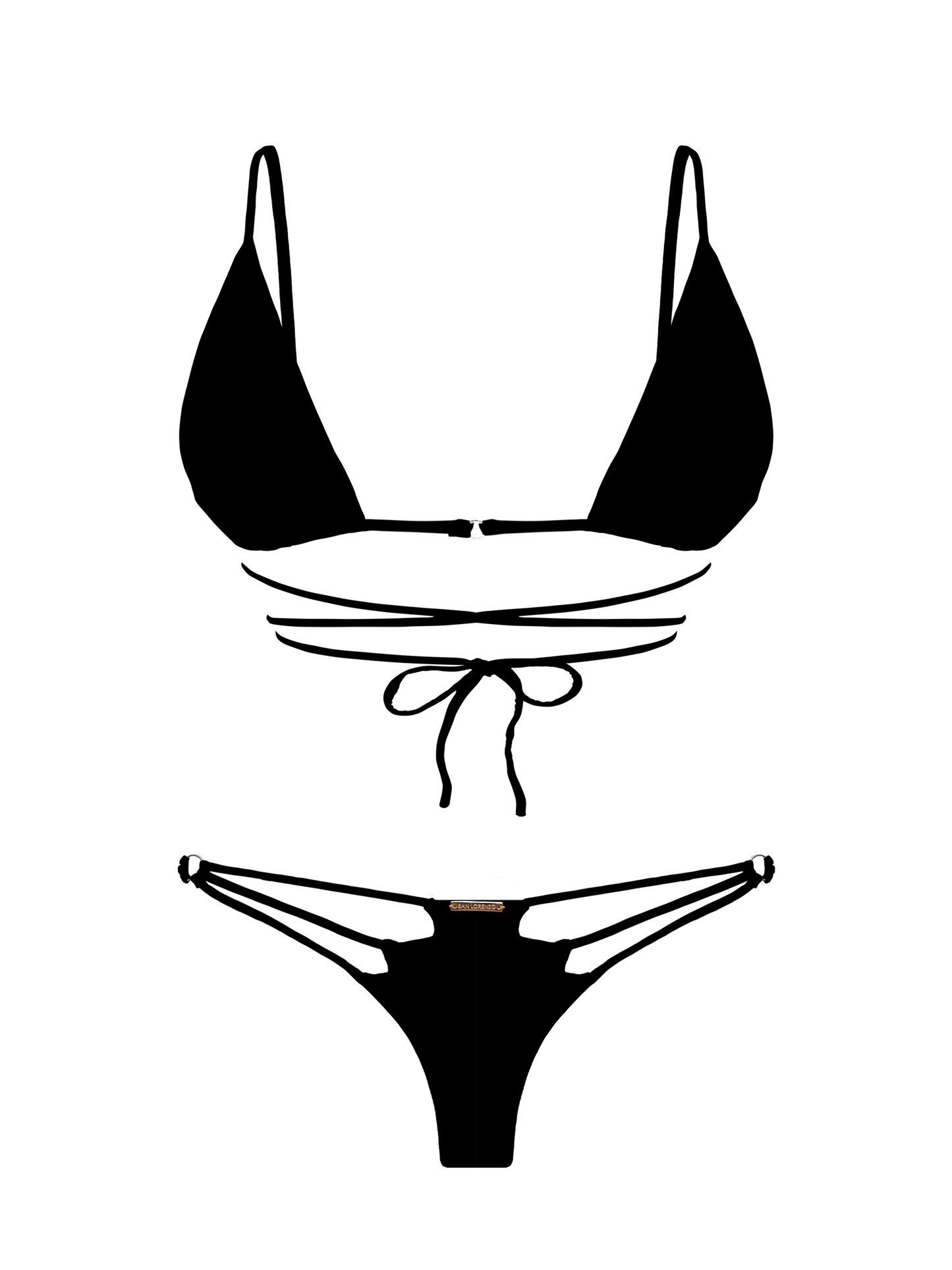 L'Amour Stone Diamond V Bikini Bottom