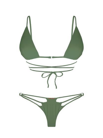 L'Amour Moss Diamond V Bikini Bottom