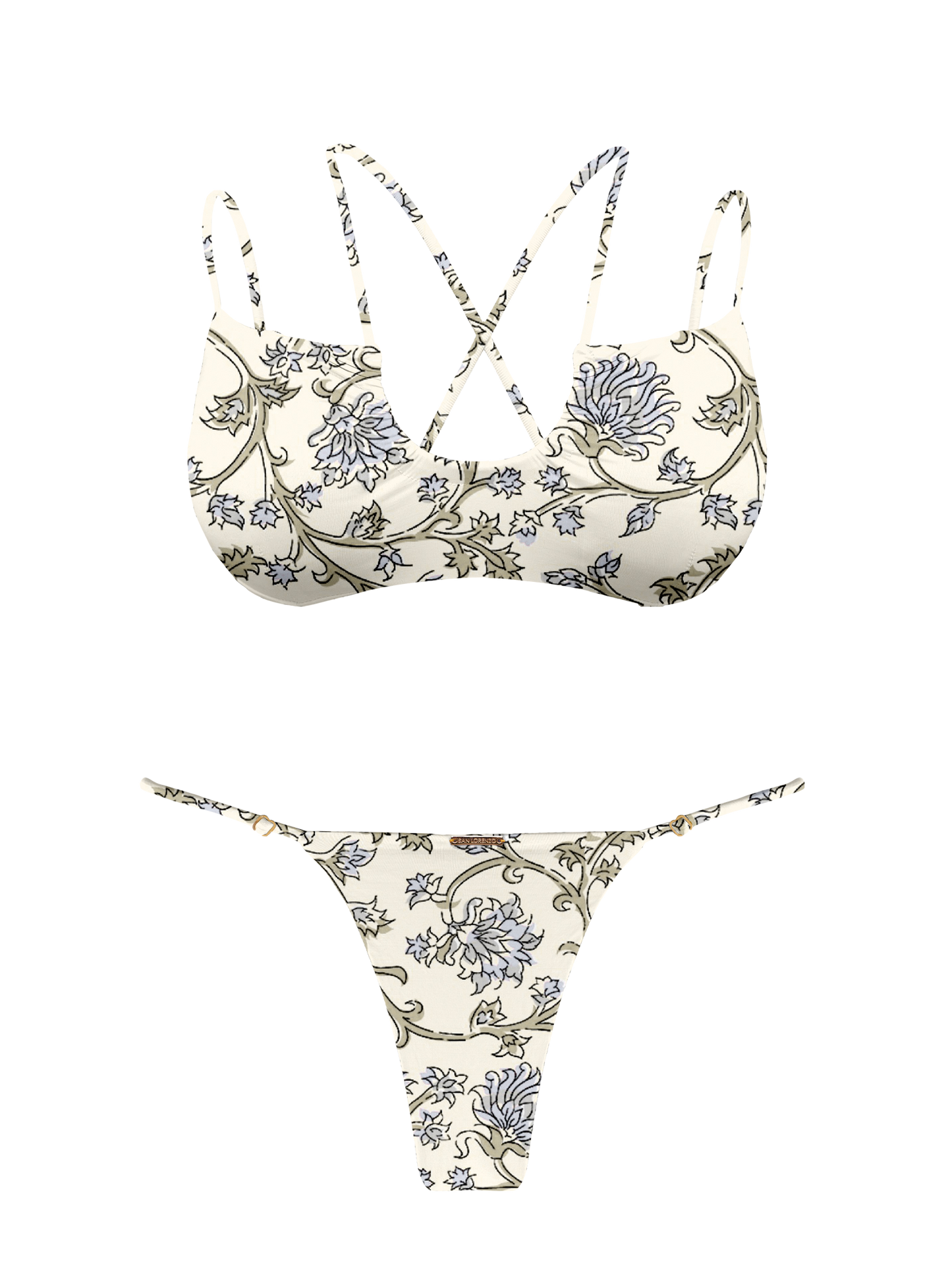 L'Amour Chantilly Lace Scoop Double String Bikini Top