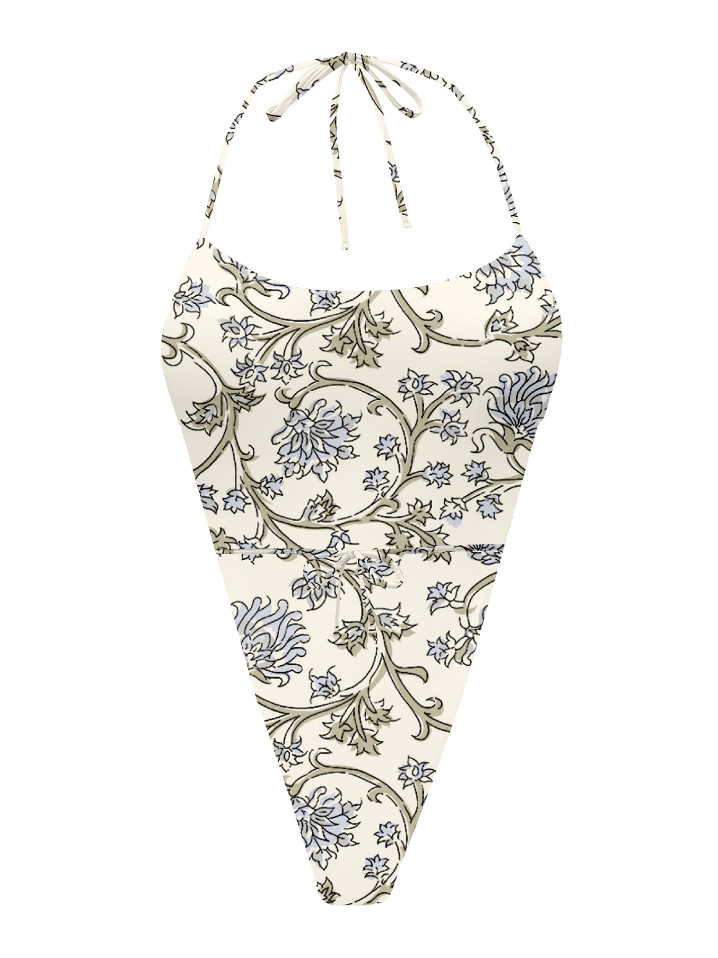 L'Amour Chantilly Lace Triangle Thong One Piece Bikini