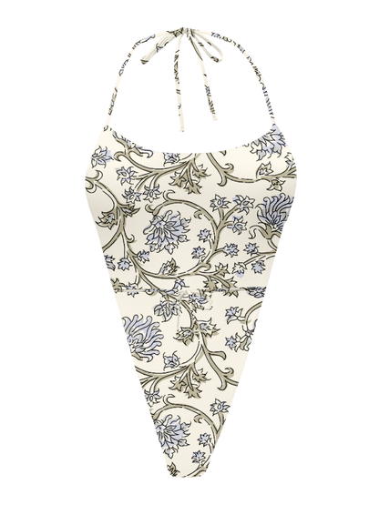 L'Amour Chantilly Lace Triangle Thong One Piece Bikini