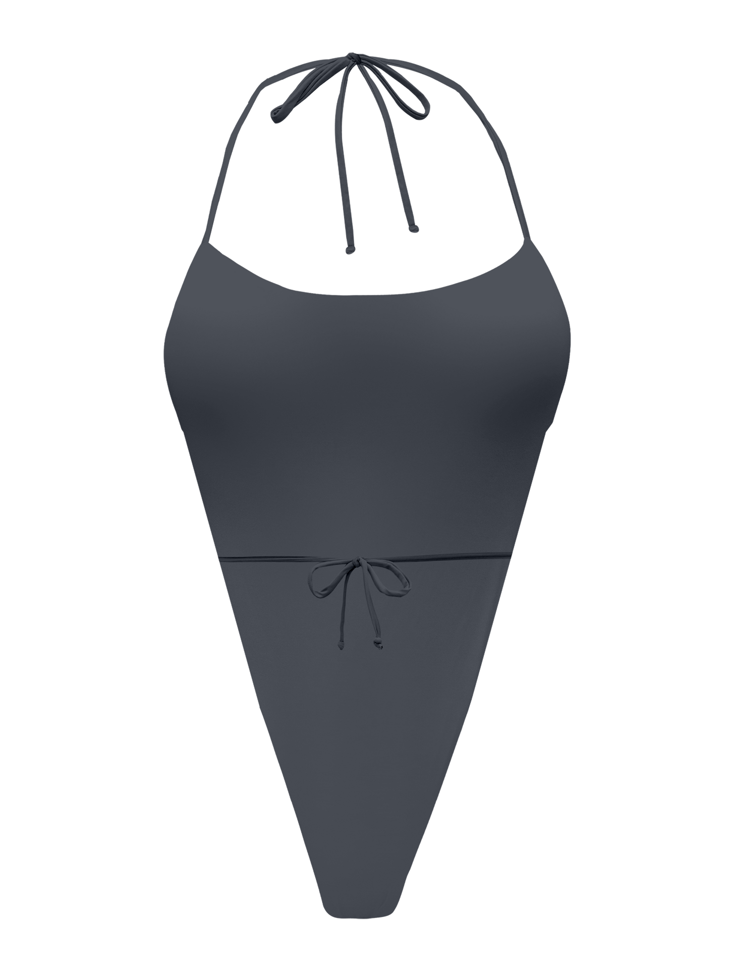 L'Amour Granite Triangle Thong One Piece Bikini