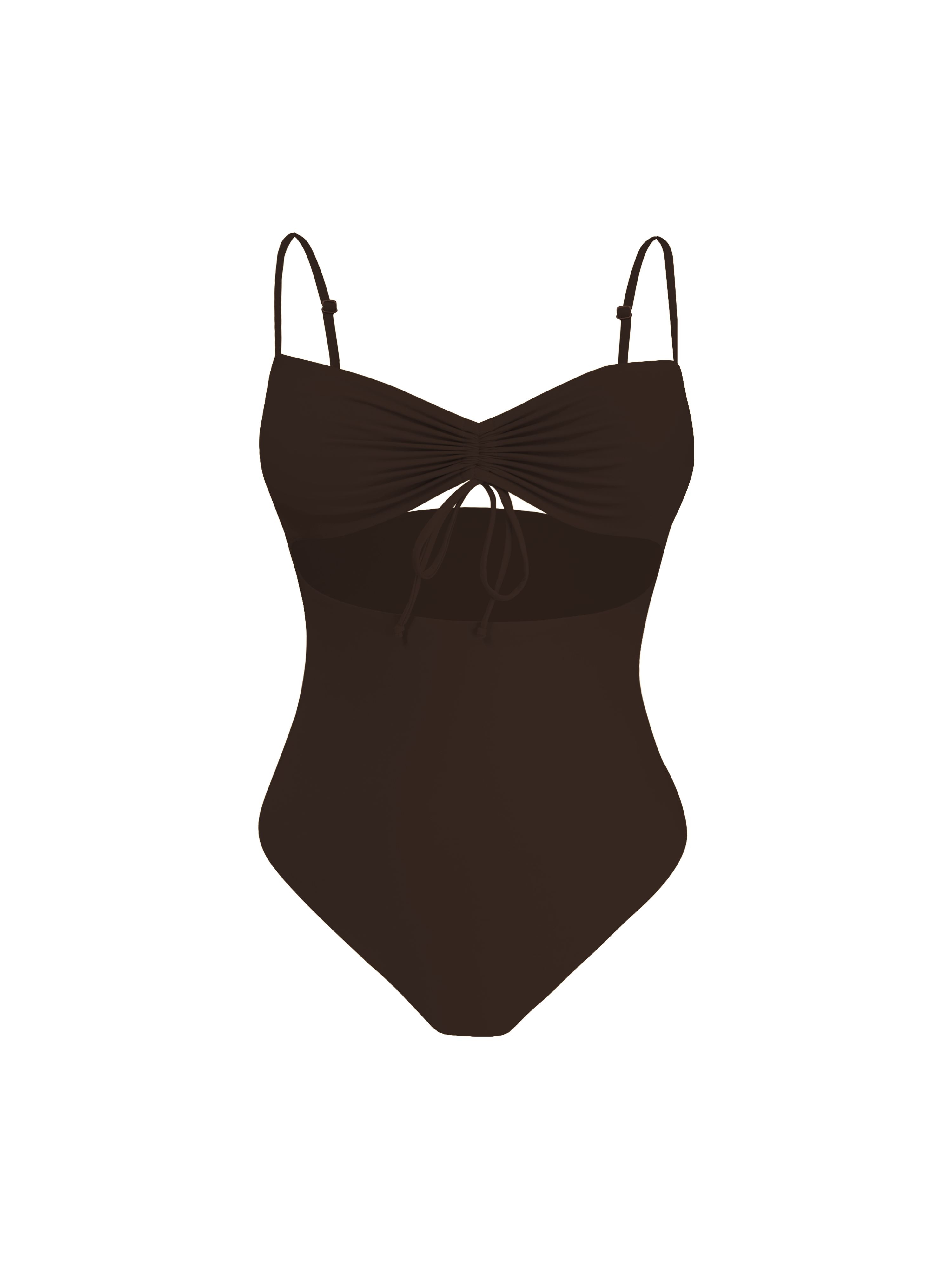 Eterna Chocolate Retro Cut Out Bikini One Piece