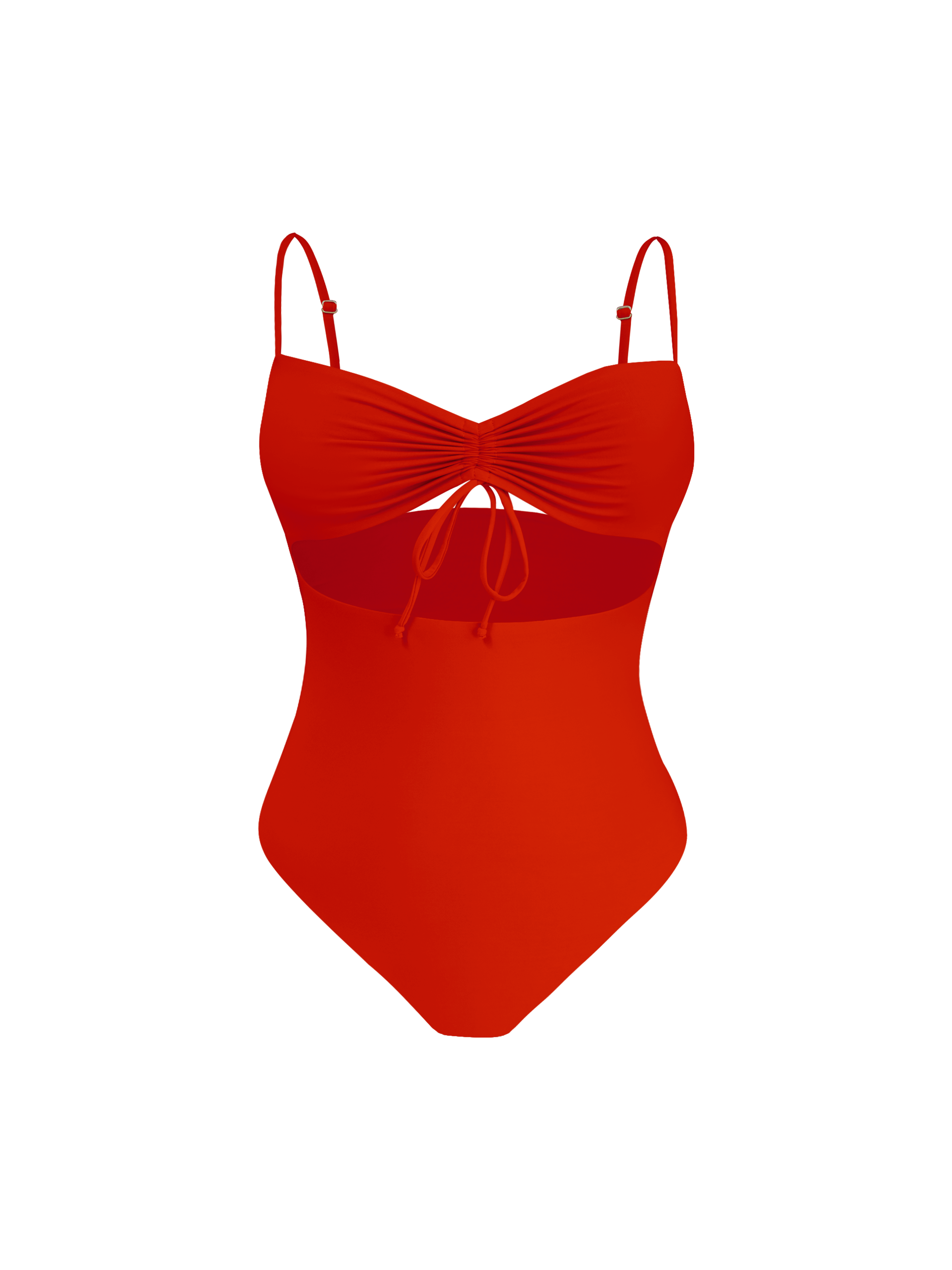 Eterna True Crimson Retro Cut Out Bikini One Piece