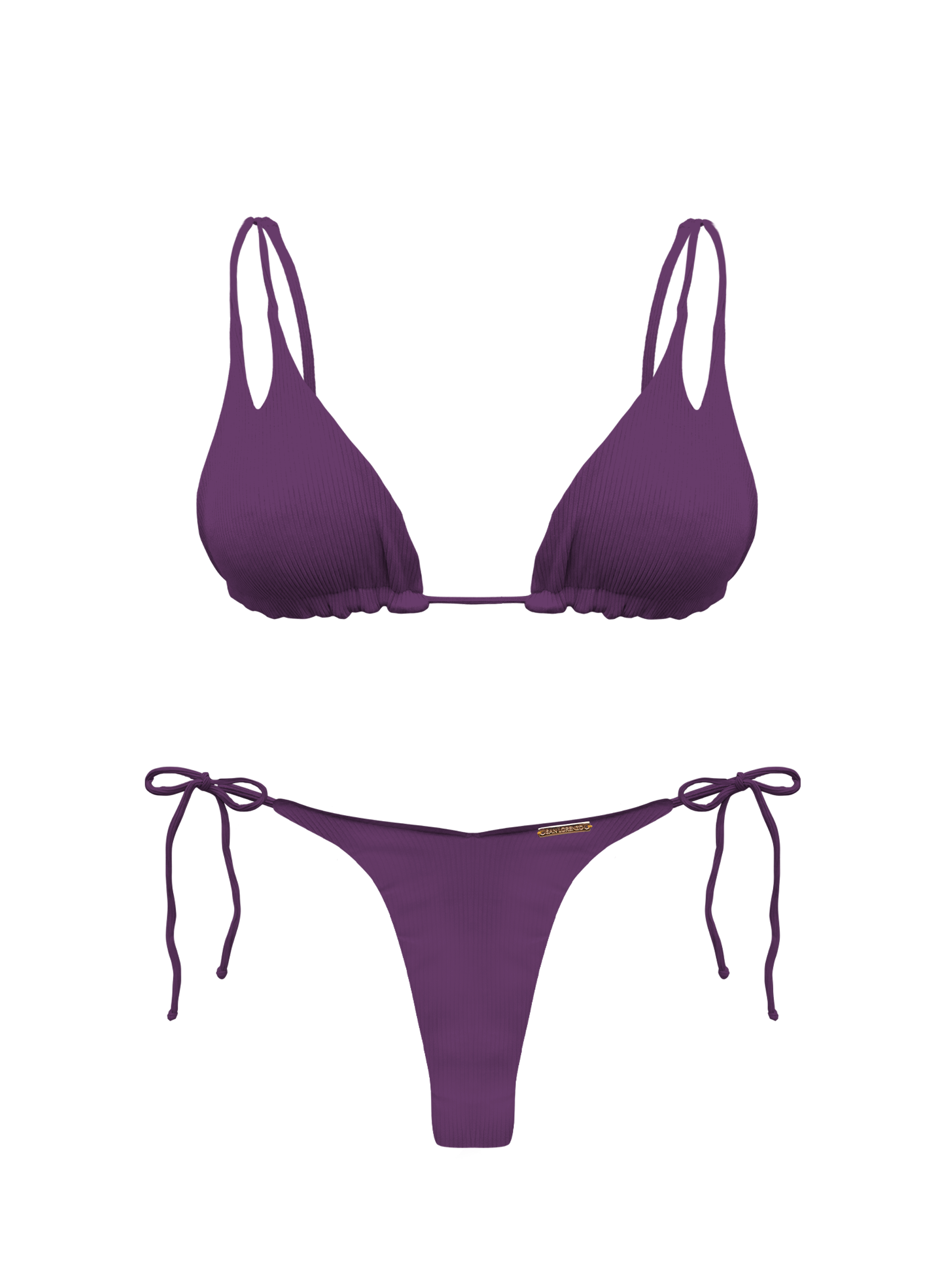 Bonita Dahlia Loop String Halter Bikini Top
