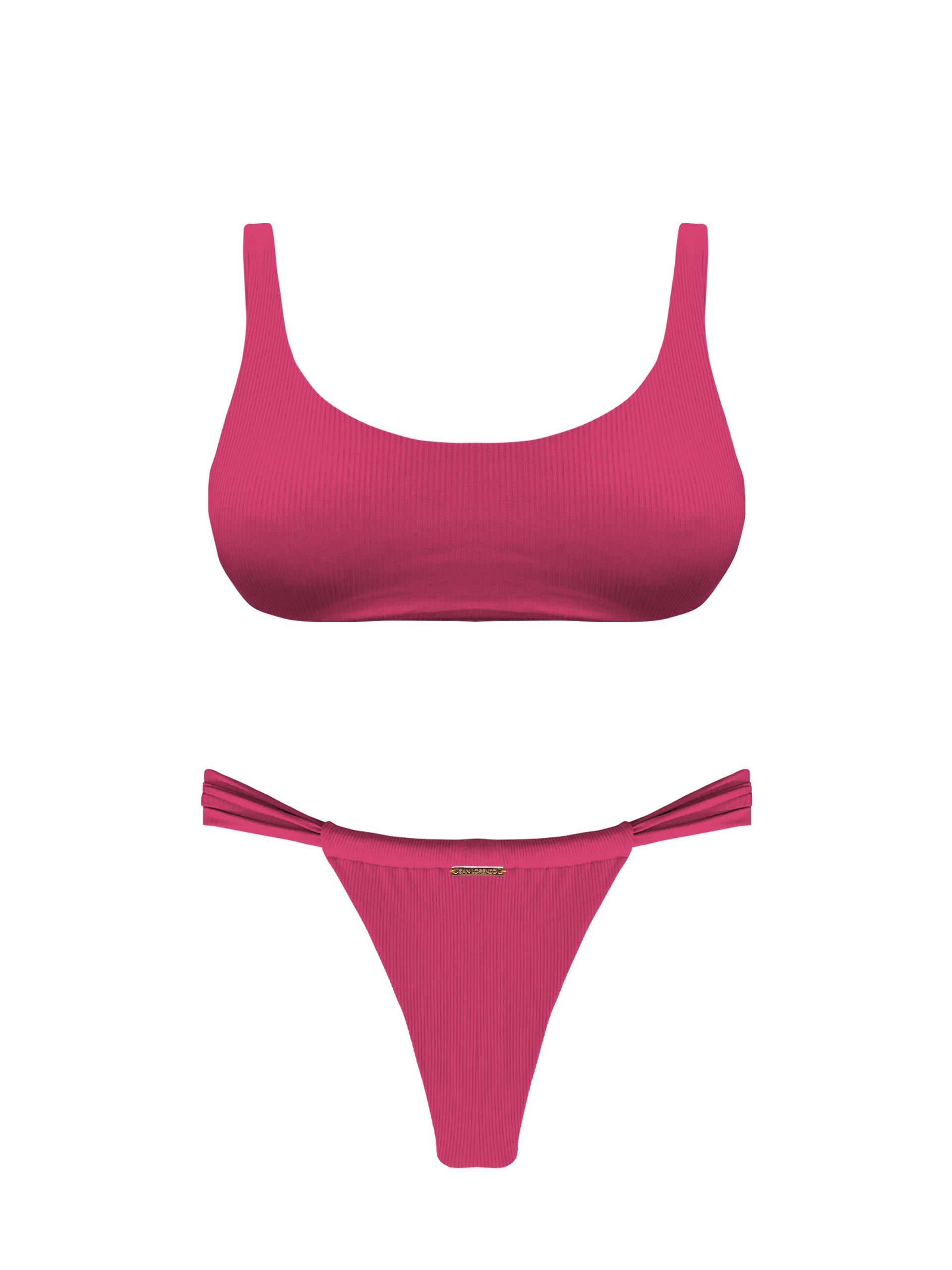 Bonita Blossom Scoop Neck Bikini Top