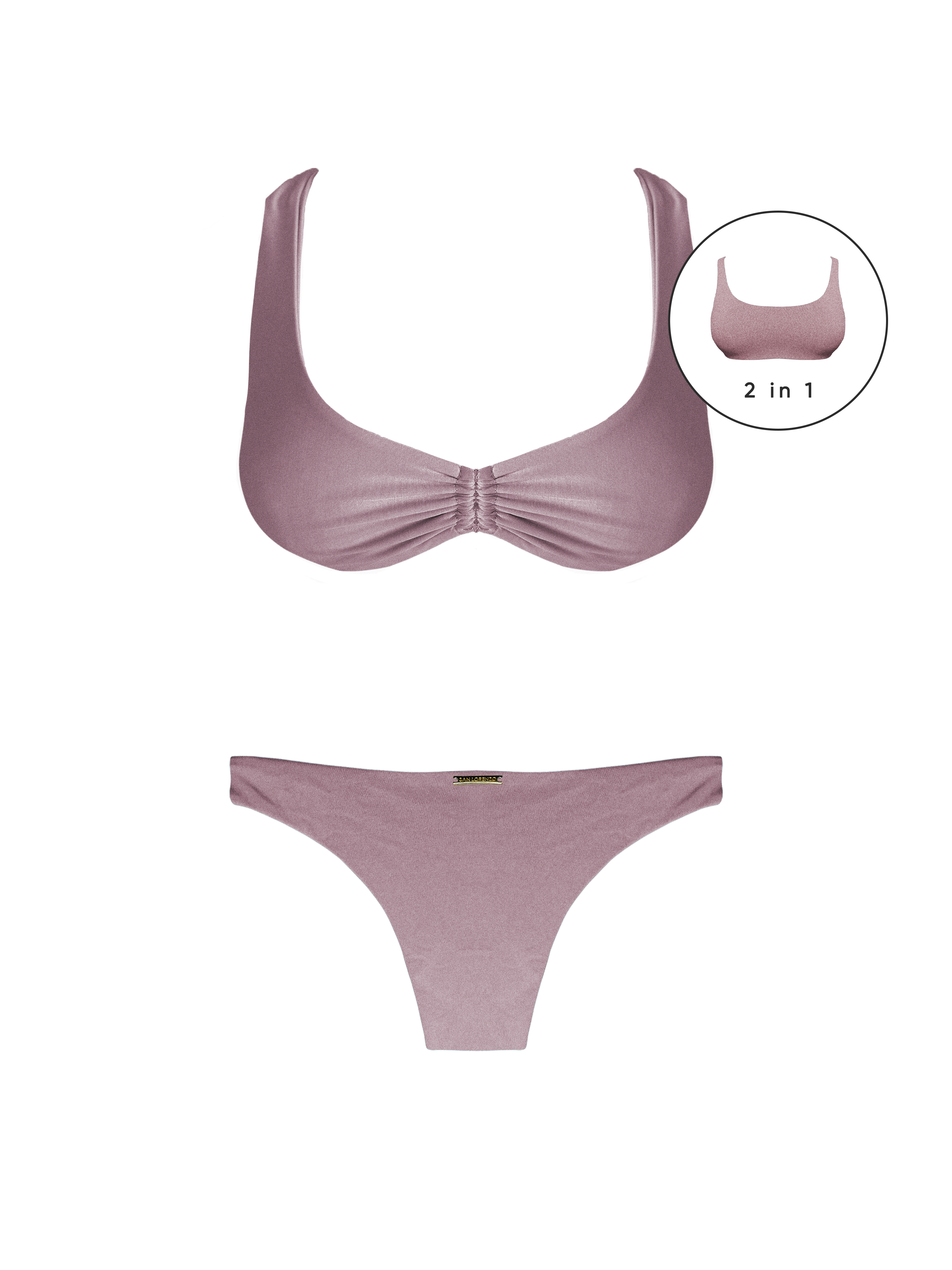 Maréa Rosé Tide Full Sport Brief Bikini Bottom