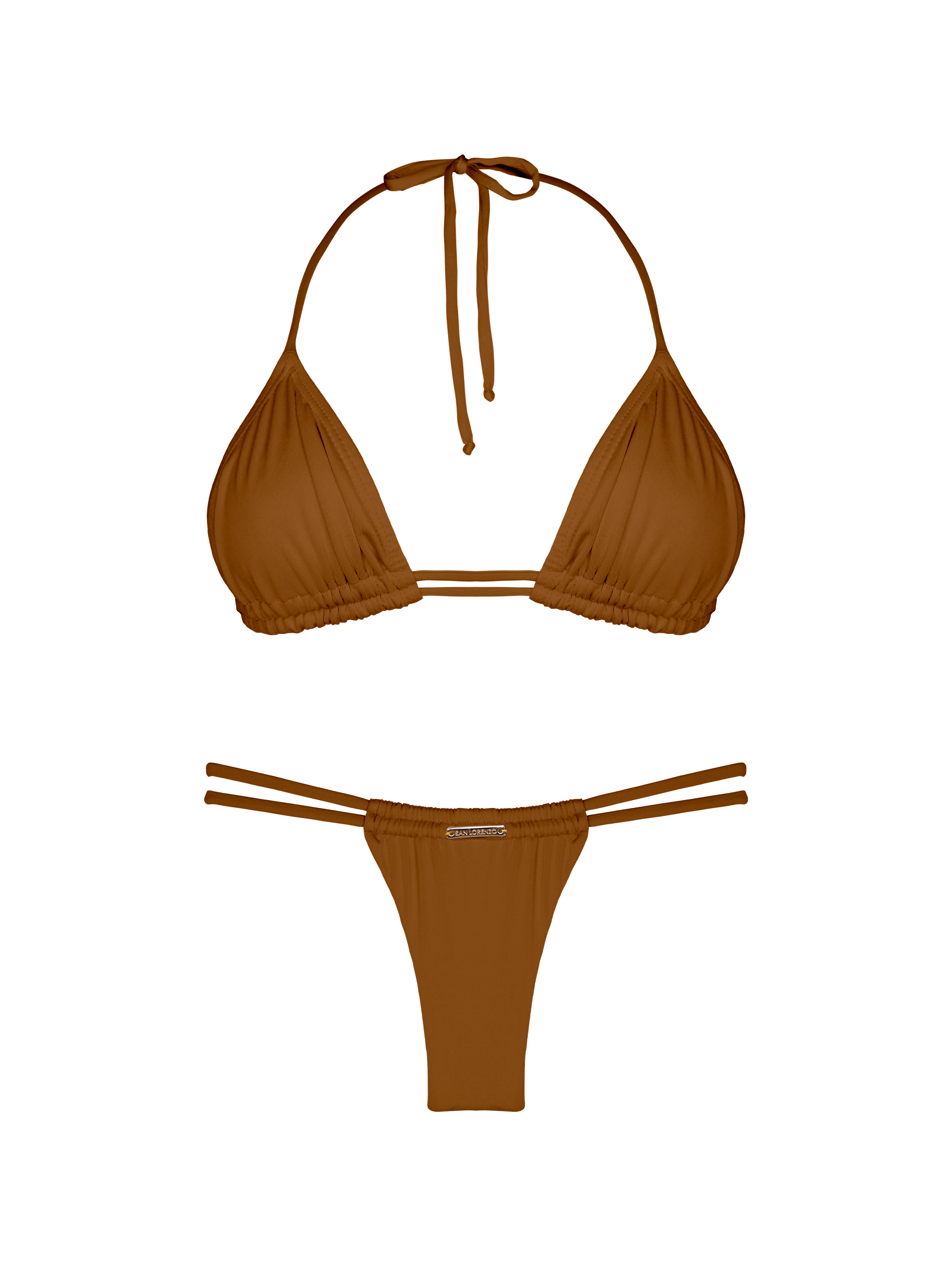 Kaia Terra Spirit Double Loop String Halter Bikini Top
