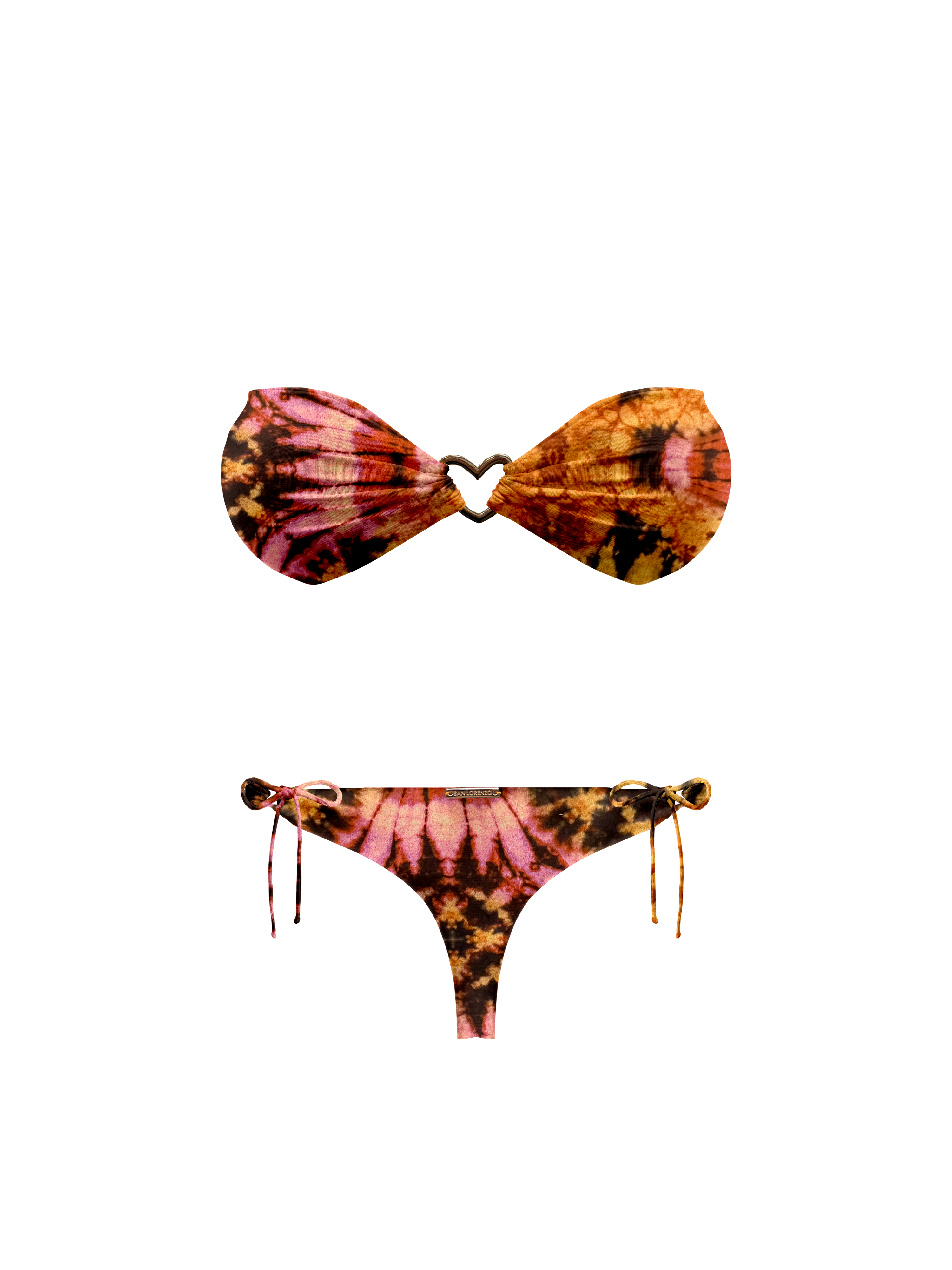Kaia Sari Bloom Heart Bandeau Bikini Top