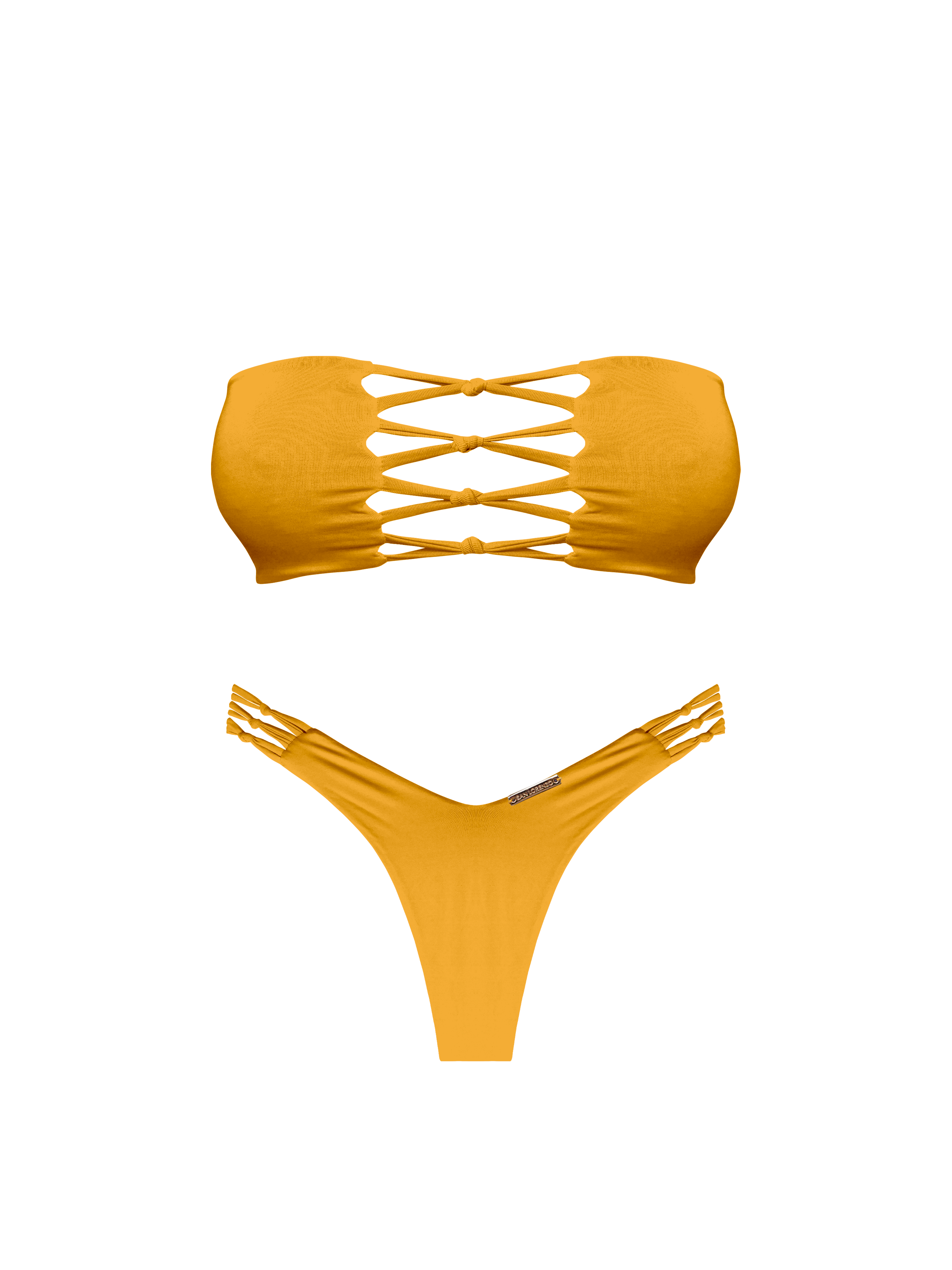 Kaia Sunhoney Braided Bandeau Bikini Top