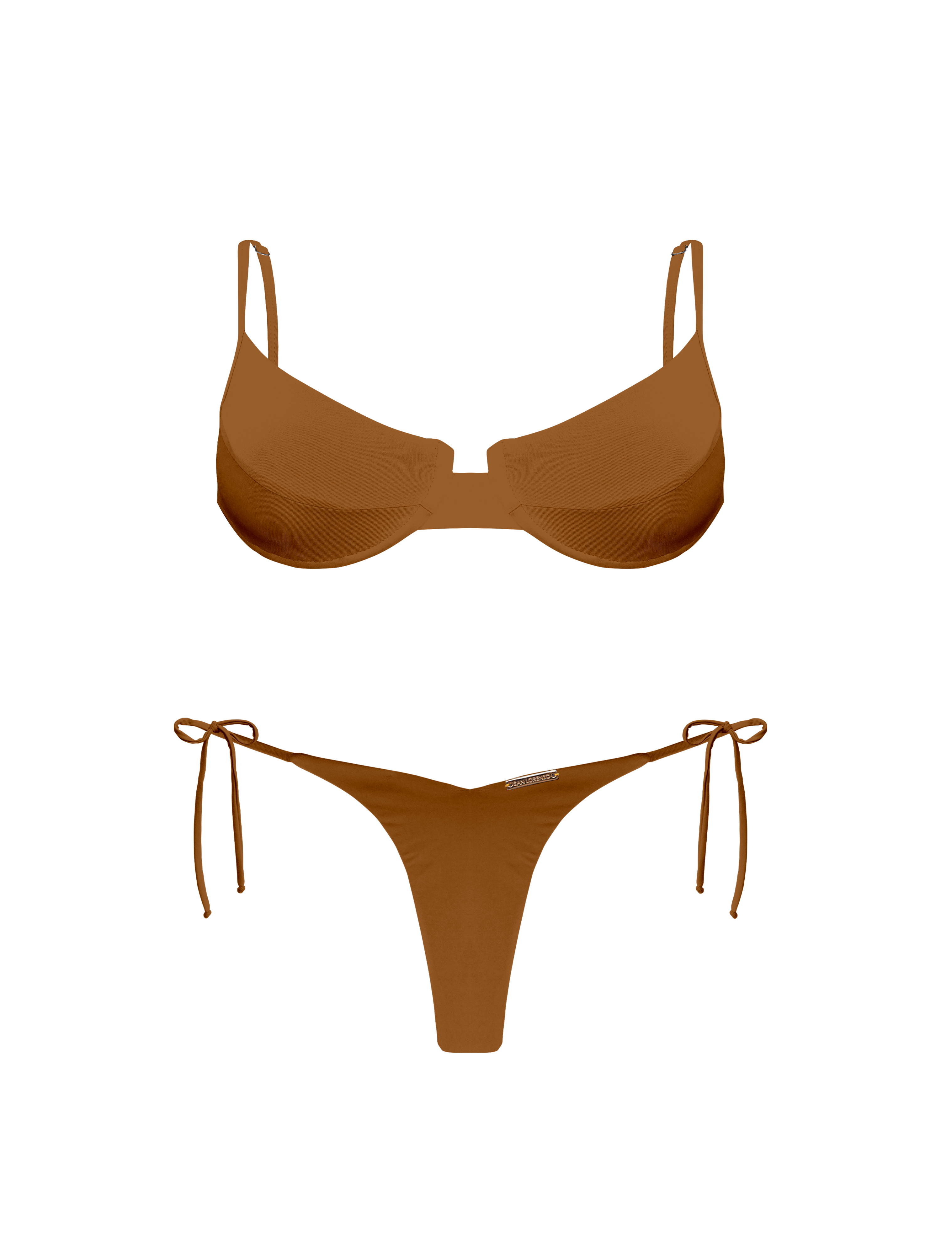 Kaia Terra Spirit High Cut Side Tie Bikini Bottom