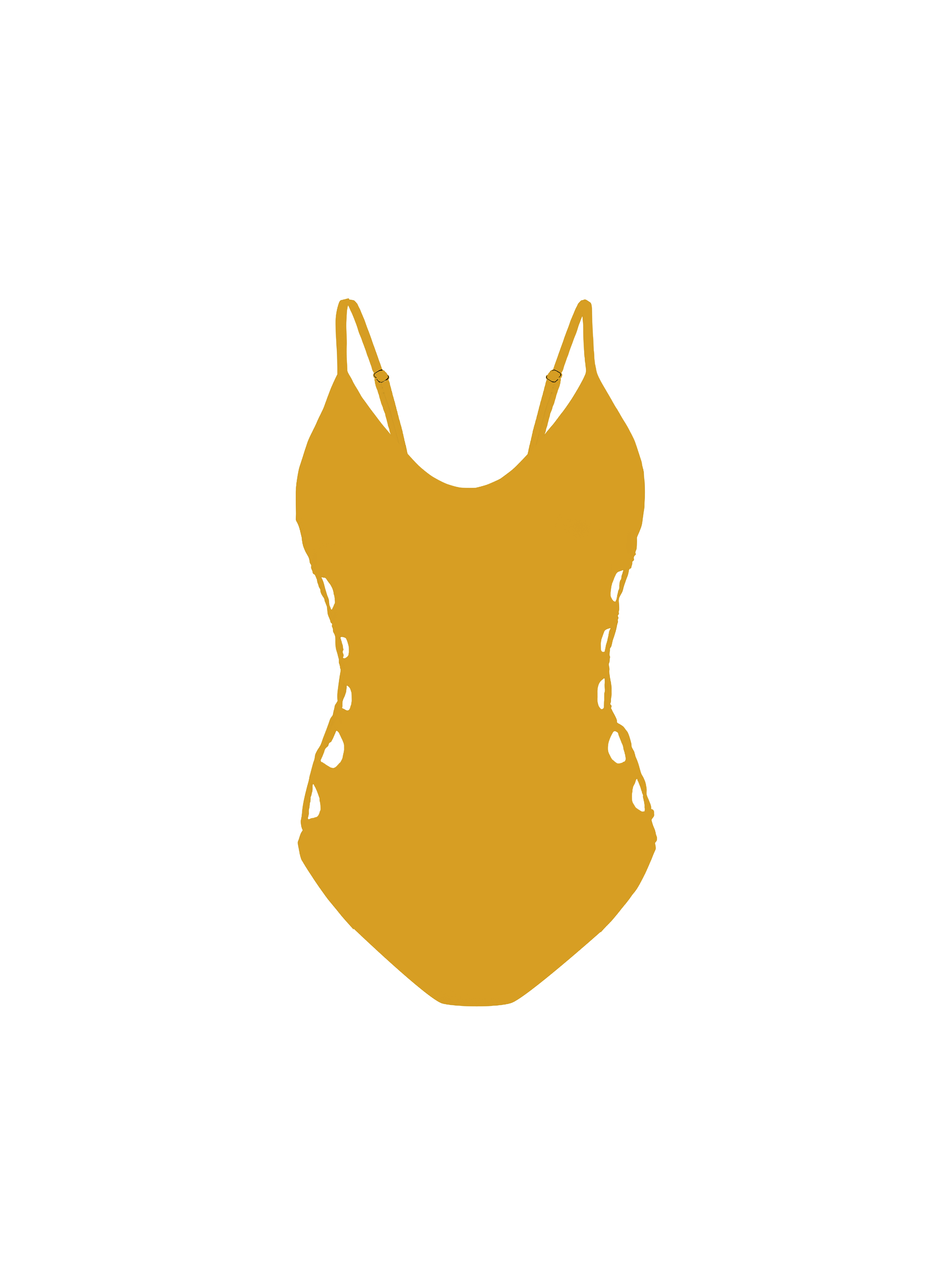 Eterna Sunlit Meadow Side Lace Up Bikini One Piece