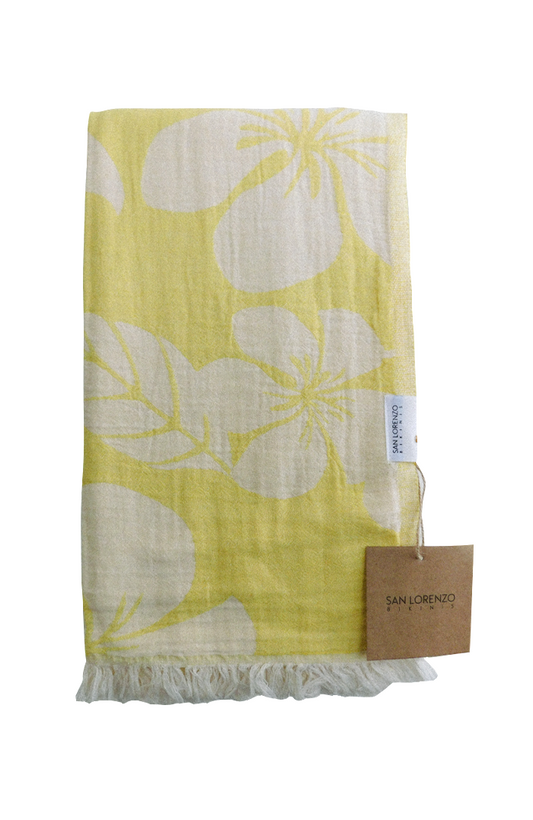 Flower Yellow Towel