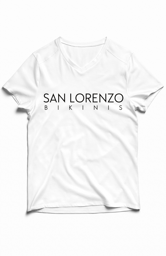 San Lorenzo Classic V-neck White