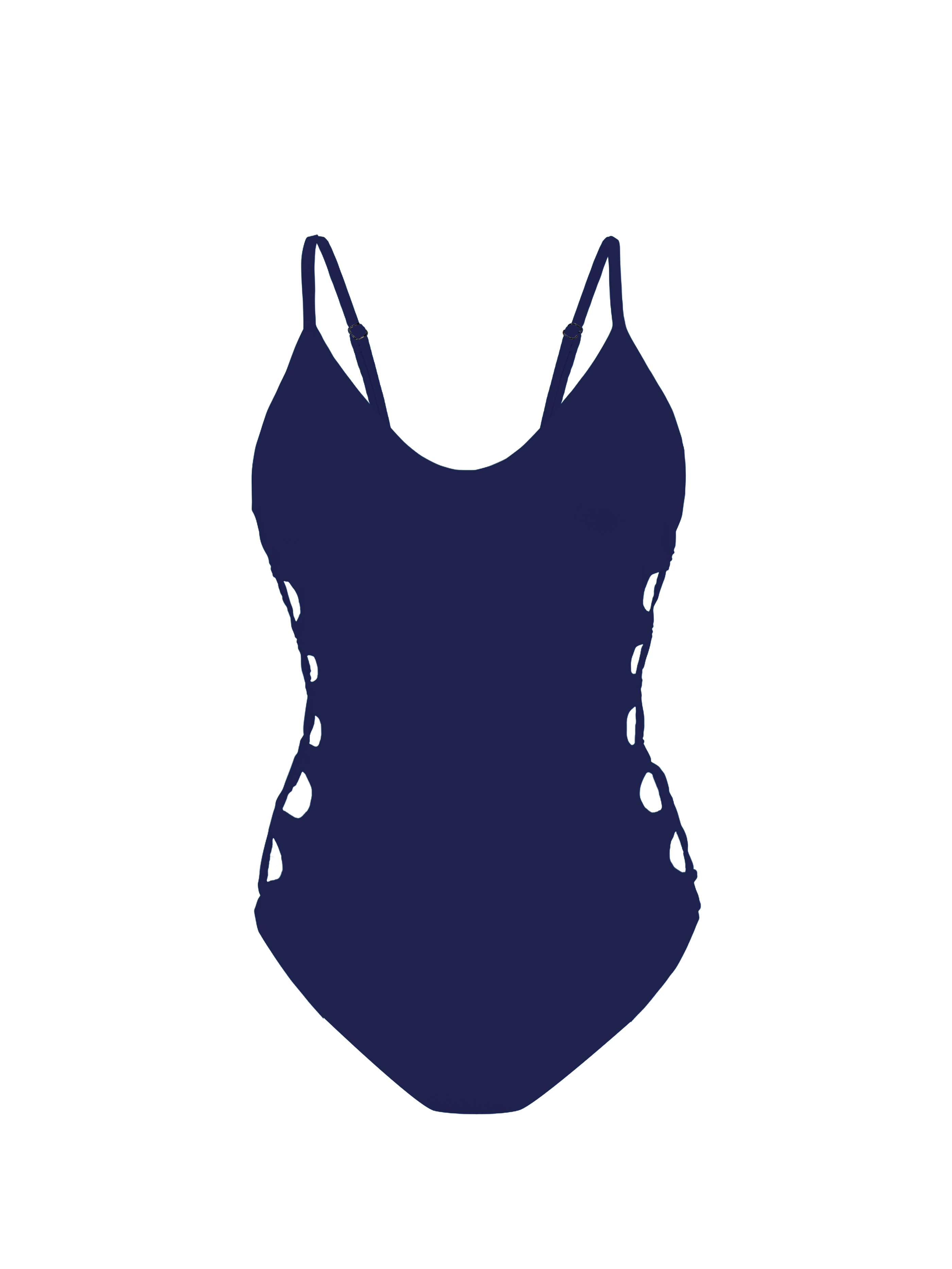 Moorea Voyager Indigo Side Lace Up One Piece