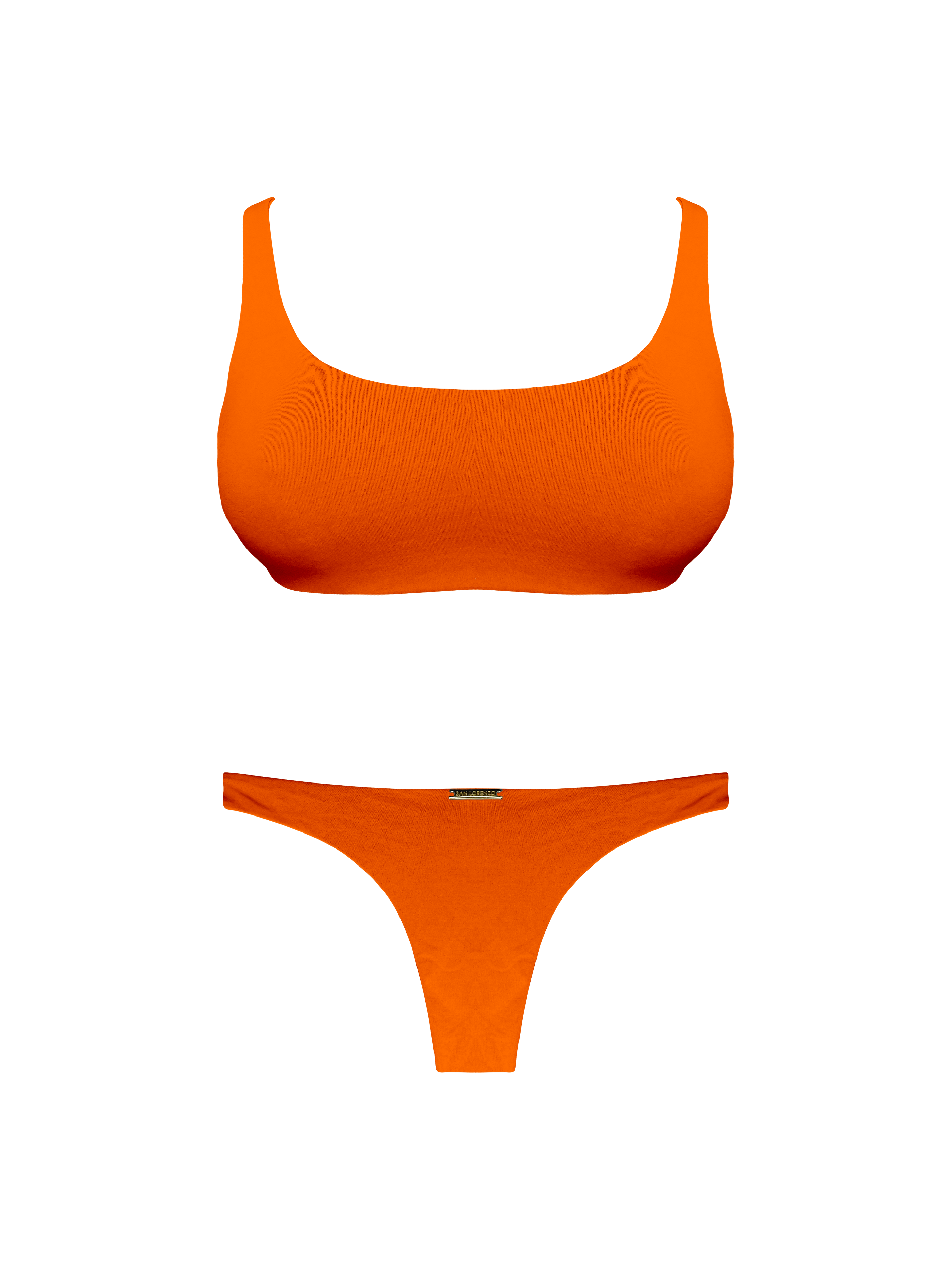 Moorea Saffron Glow Scoop Neck Bikini Top
