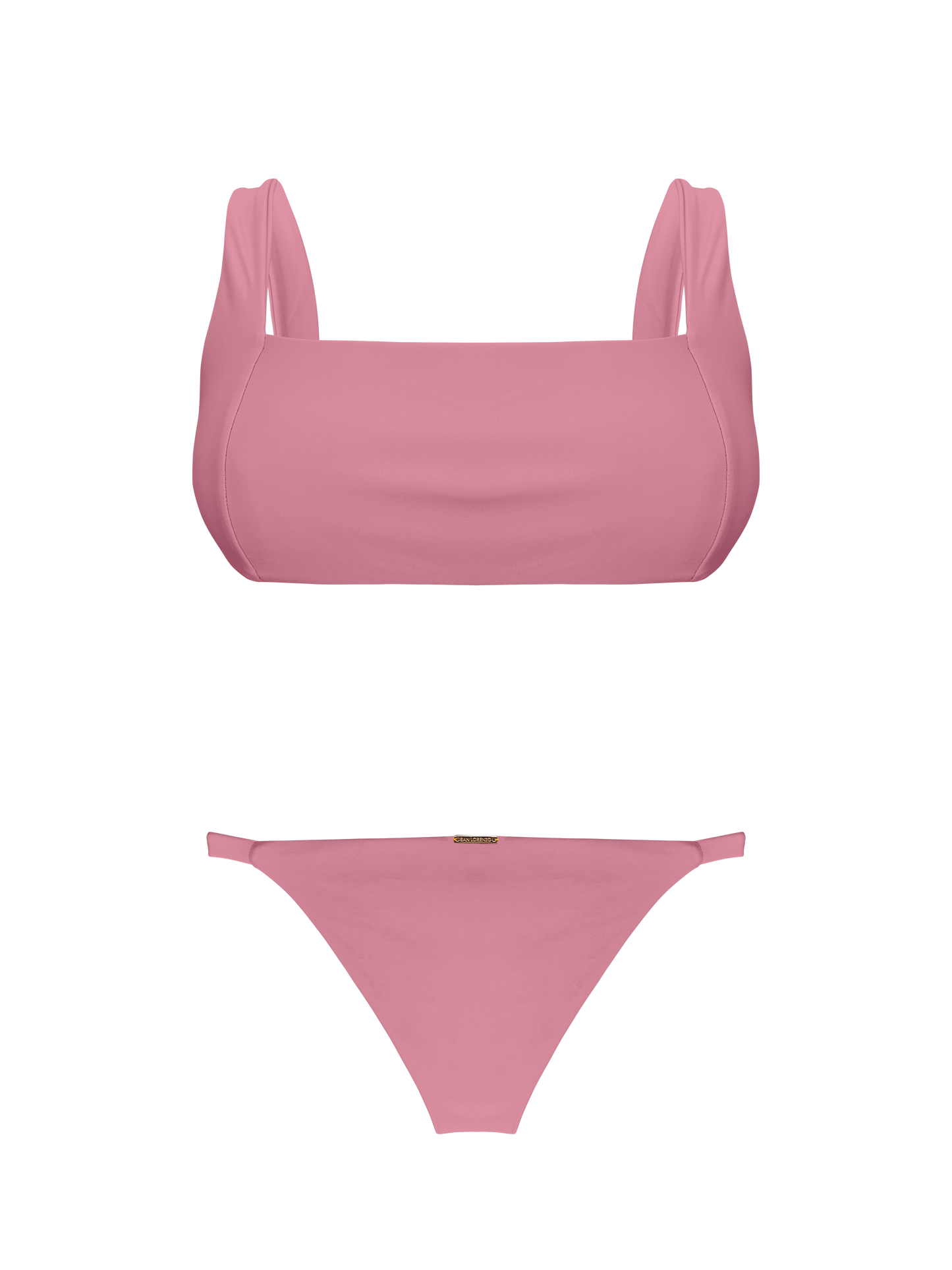 Coral Pink Sand Retro Bikini Top