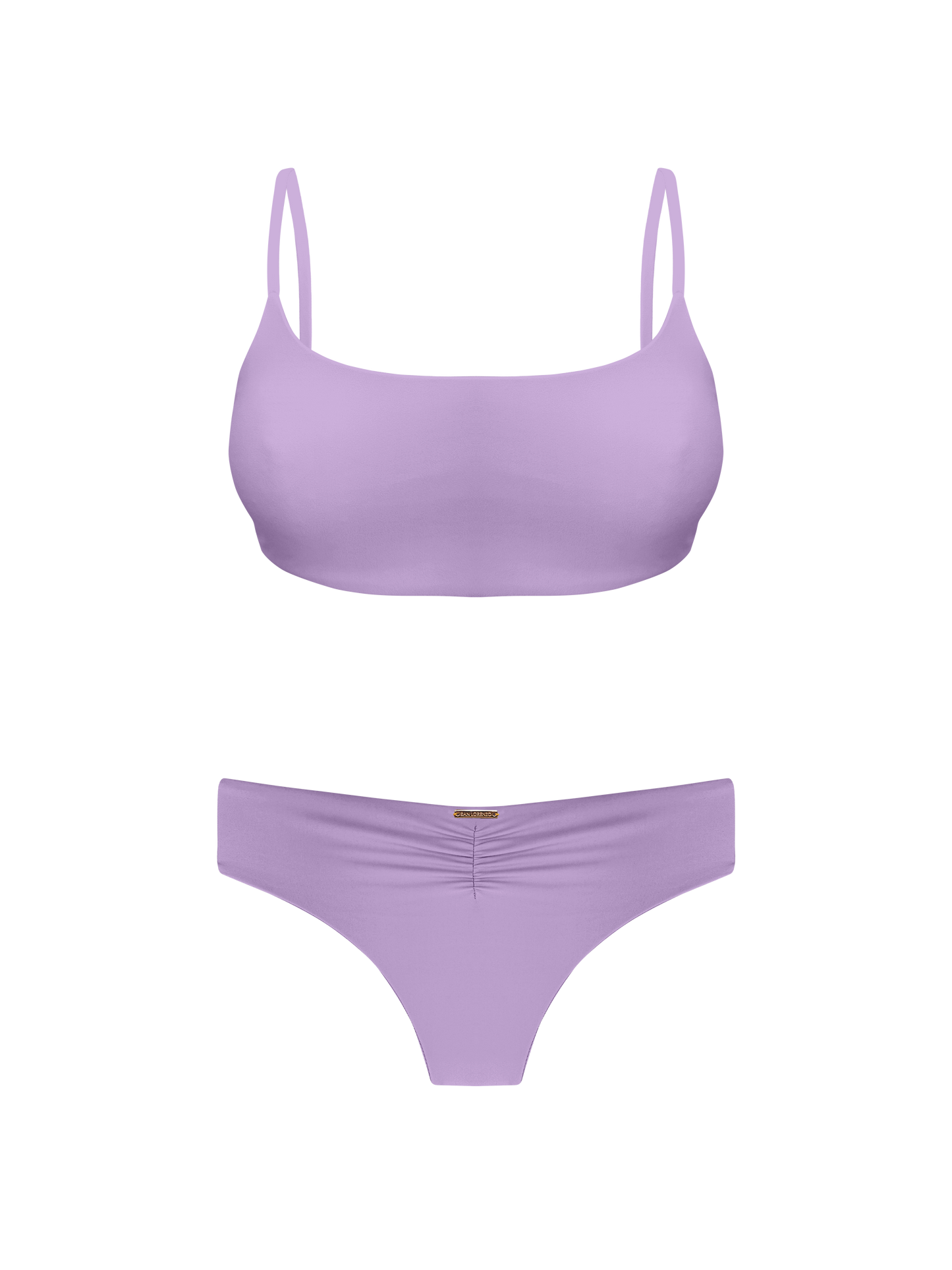 Coral Oceanic Lilac Sport Brief Bikini Bottom