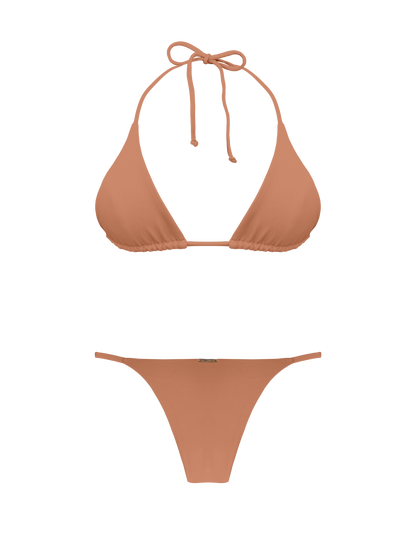Coral Dune Sunset Classic Triangle Bikini Top