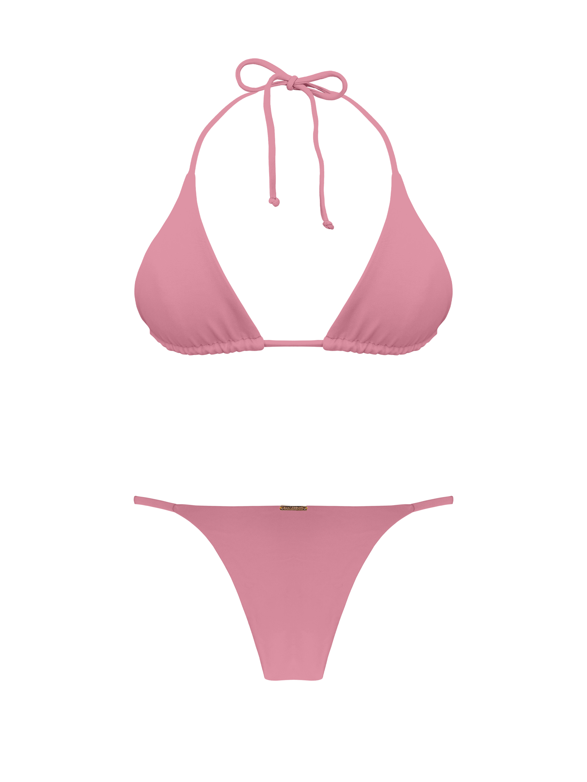 Classic Triangle Bikini Top Top Pink X-Small Coral Colletion By San Lorenzo  – San Lorenzo Bikinis