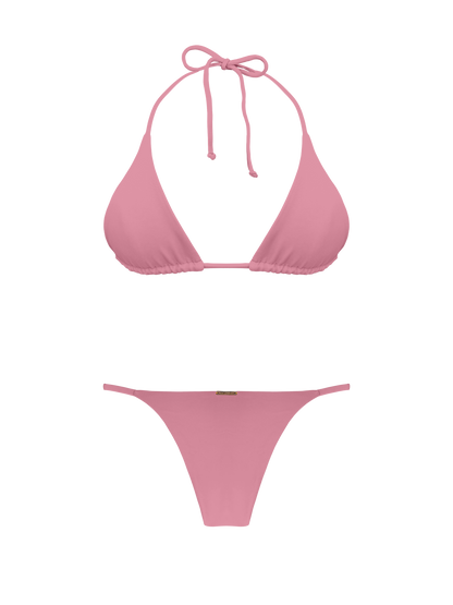 Coral Pink Sand Classic Triangle Bikini Top