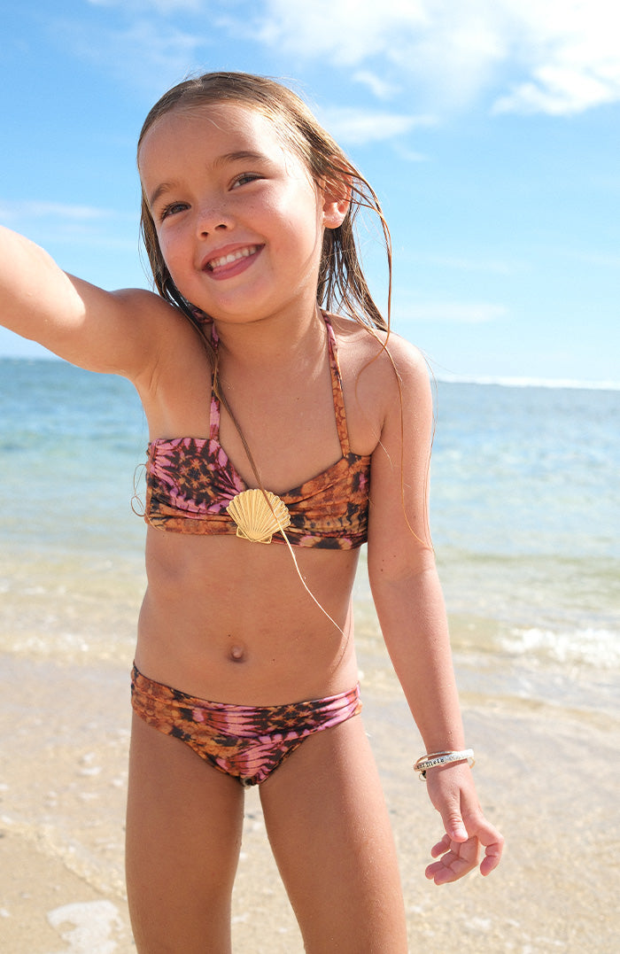 Keiki Kaia Sari Bloom Shell Bandeau Bikini Top