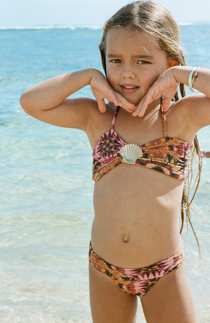 Keiki Kaia Sari Bloom Shell Bandeau Bikini Top