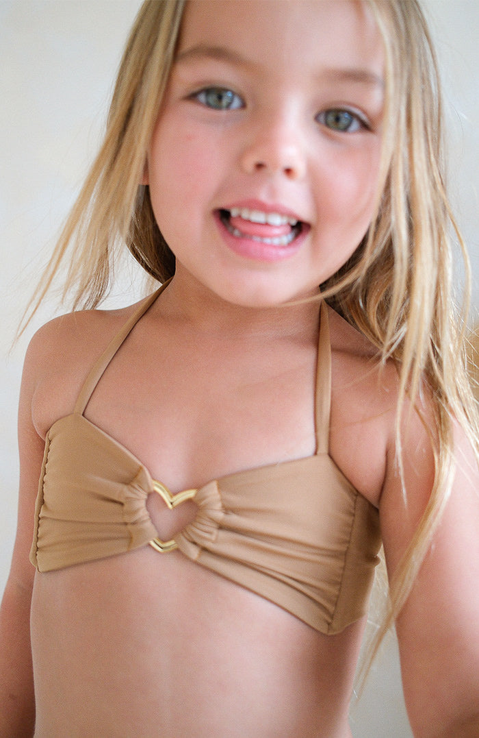 Keiki Kaia Terra Spirit Thong Tie Loop Bikini Bottom