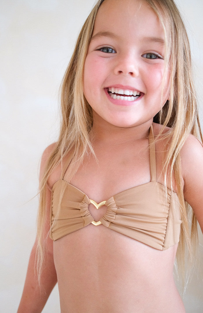 Keiki Kaia Terra Spirit Thong Tie Loop Bikini Bottom