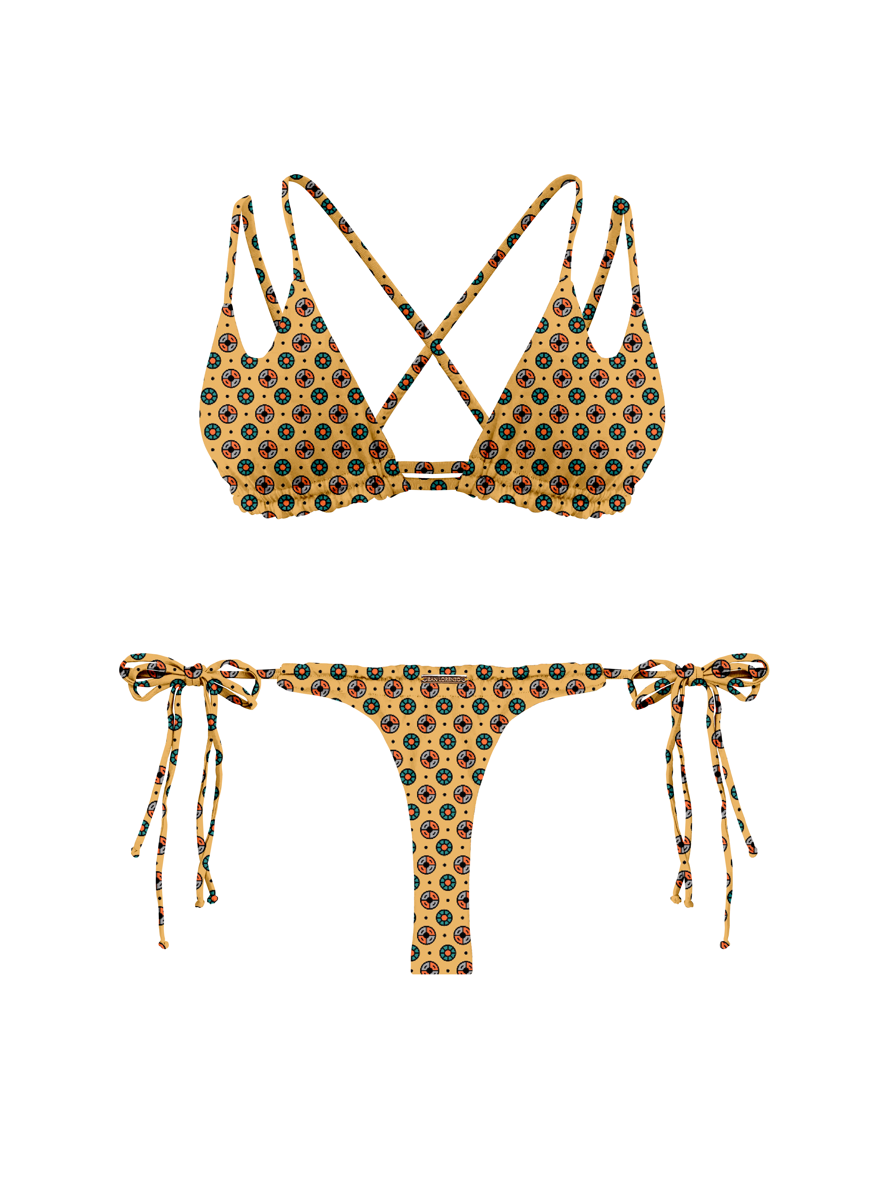 Marrakesh Sahara Dune Double Loop String Halter Bikini Top