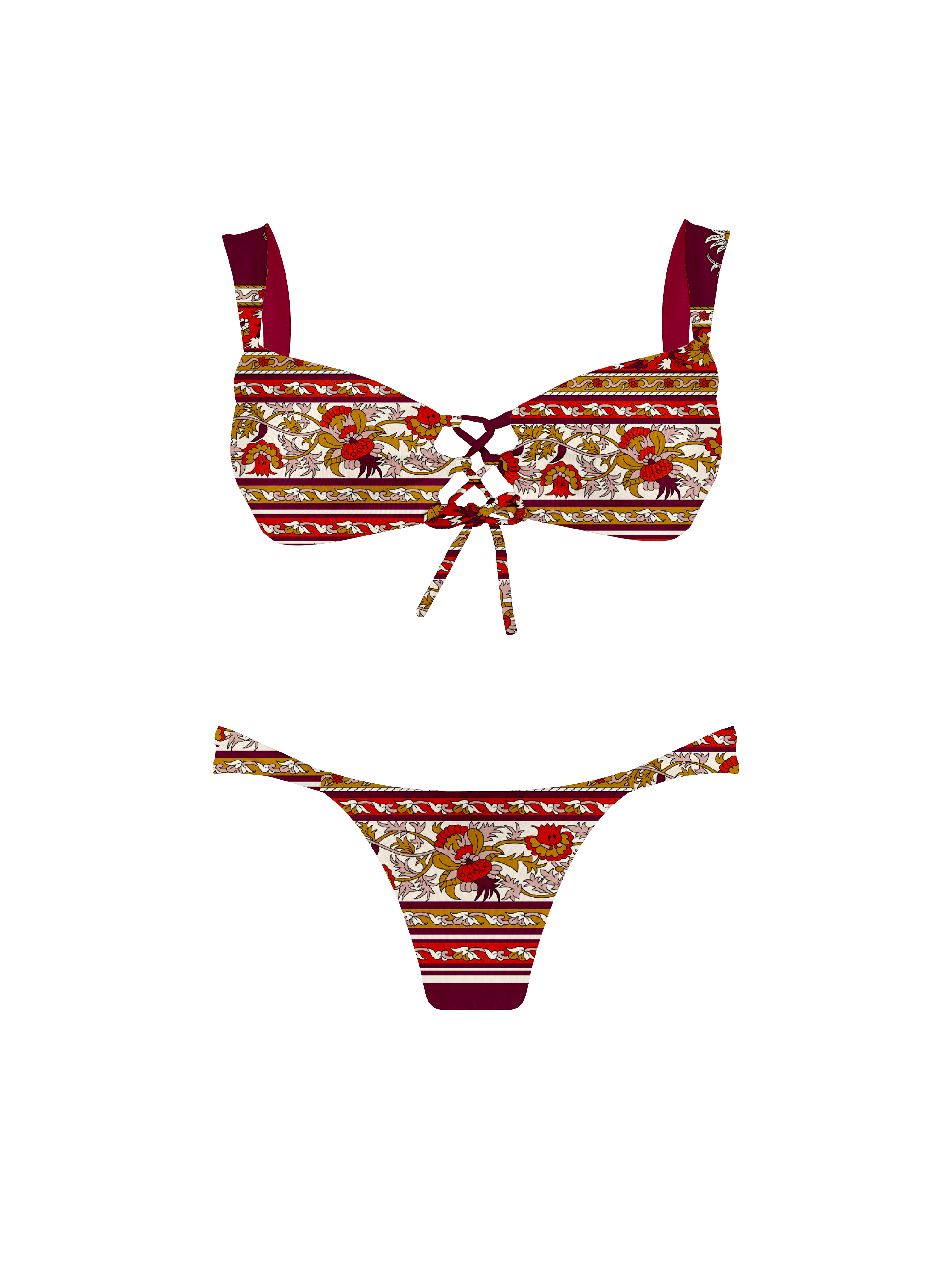 Marrakesh Garden Vintage Hipster Bikini Bottom