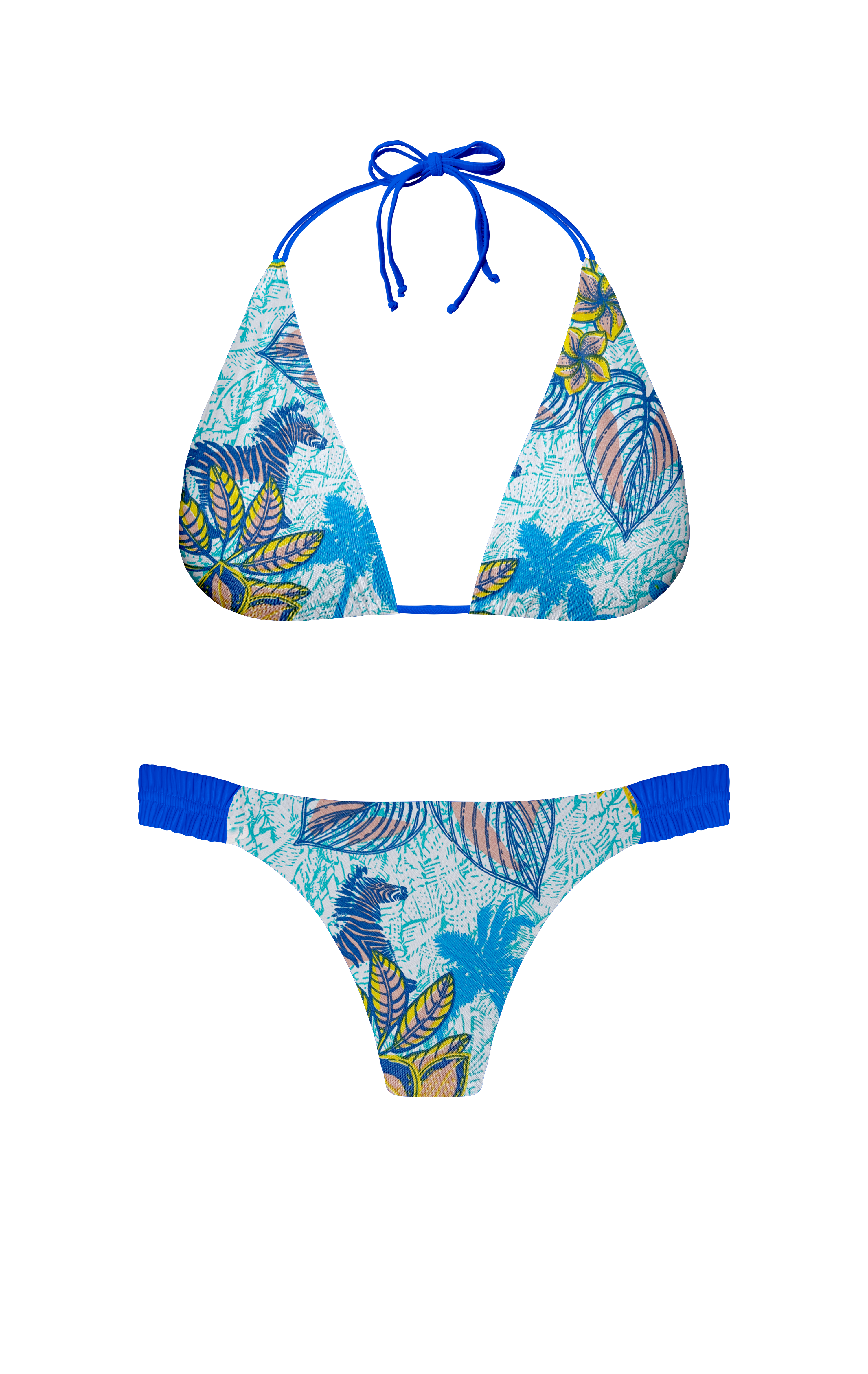 Island Palms Sapphire Garder Bikini Bottom
