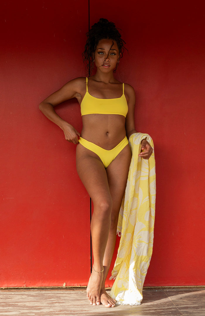 Moorea Golden Island Sport Brief Bikini Bottom