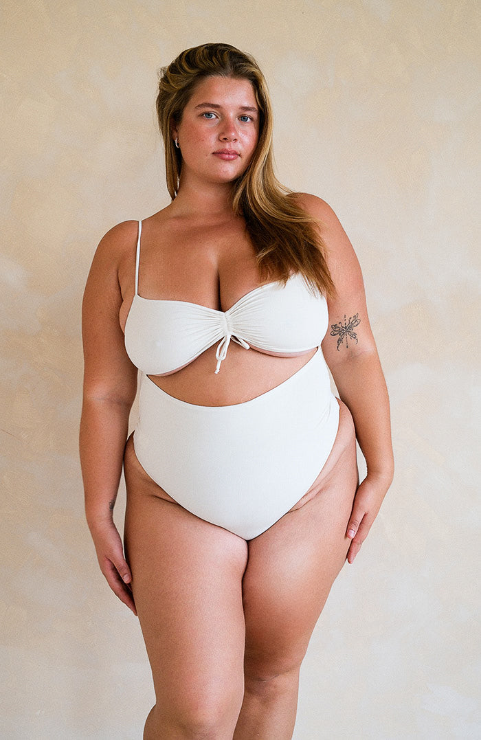 Eterna True Pearl Retro Cut Out Bikini One Piece