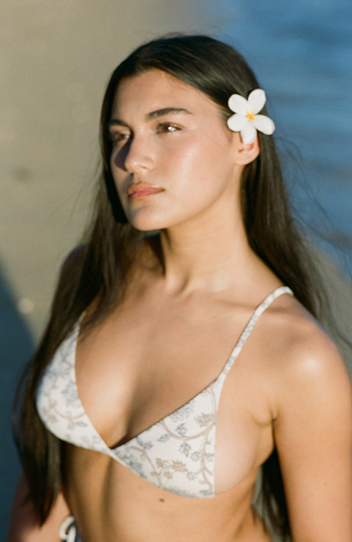 L'Amour Chantilly Lace Bra Halter Bikini Top