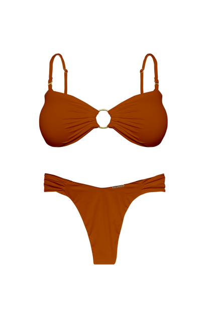 TAHITI MANA Persimmon Hipster Bikini Bottom