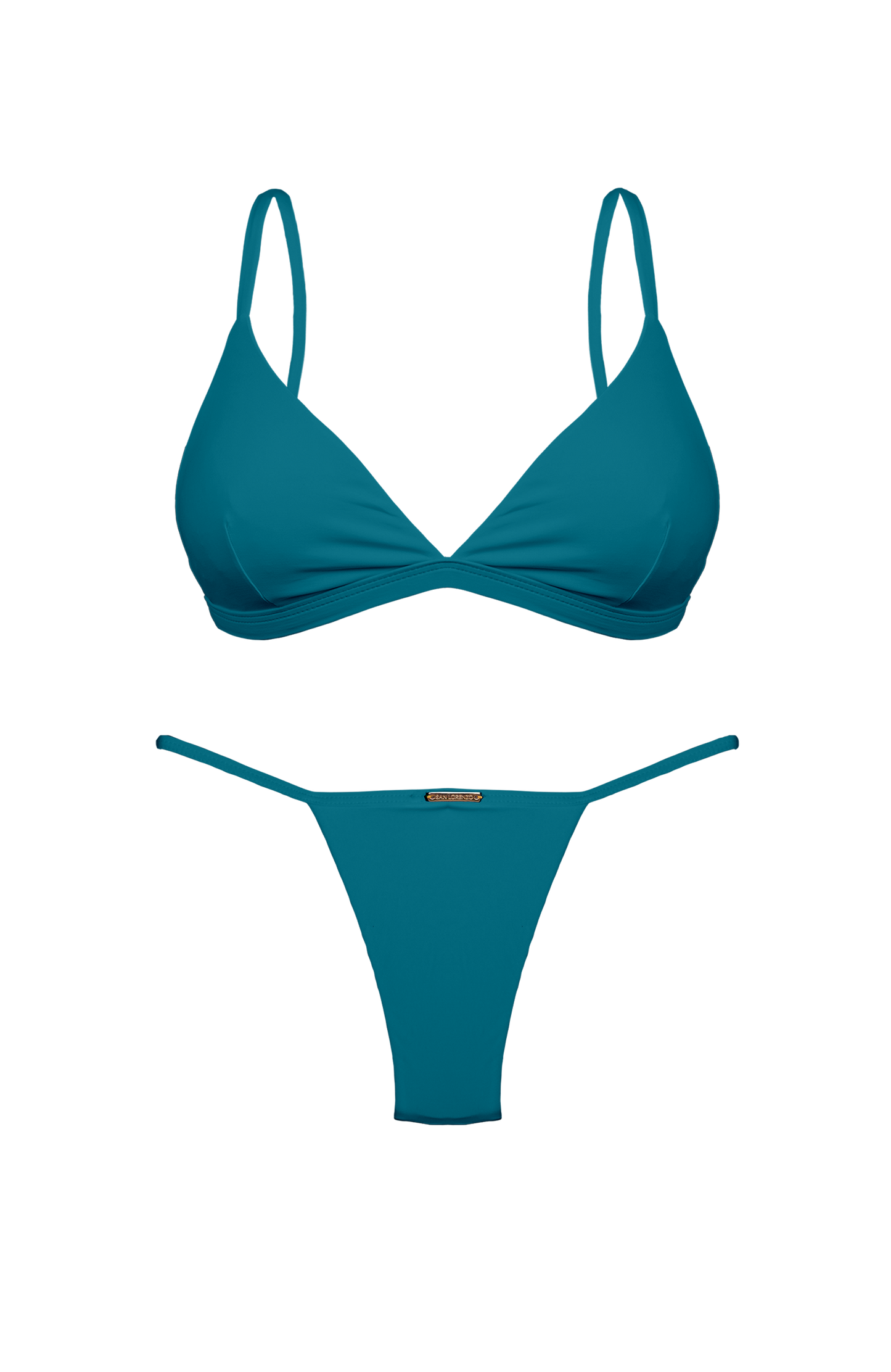 TAHITI MANA Foliage Clasp Thin Brief Bikini Bottom