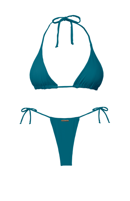 TAHITI MANA Foliage Classic Triangle Bikini Top